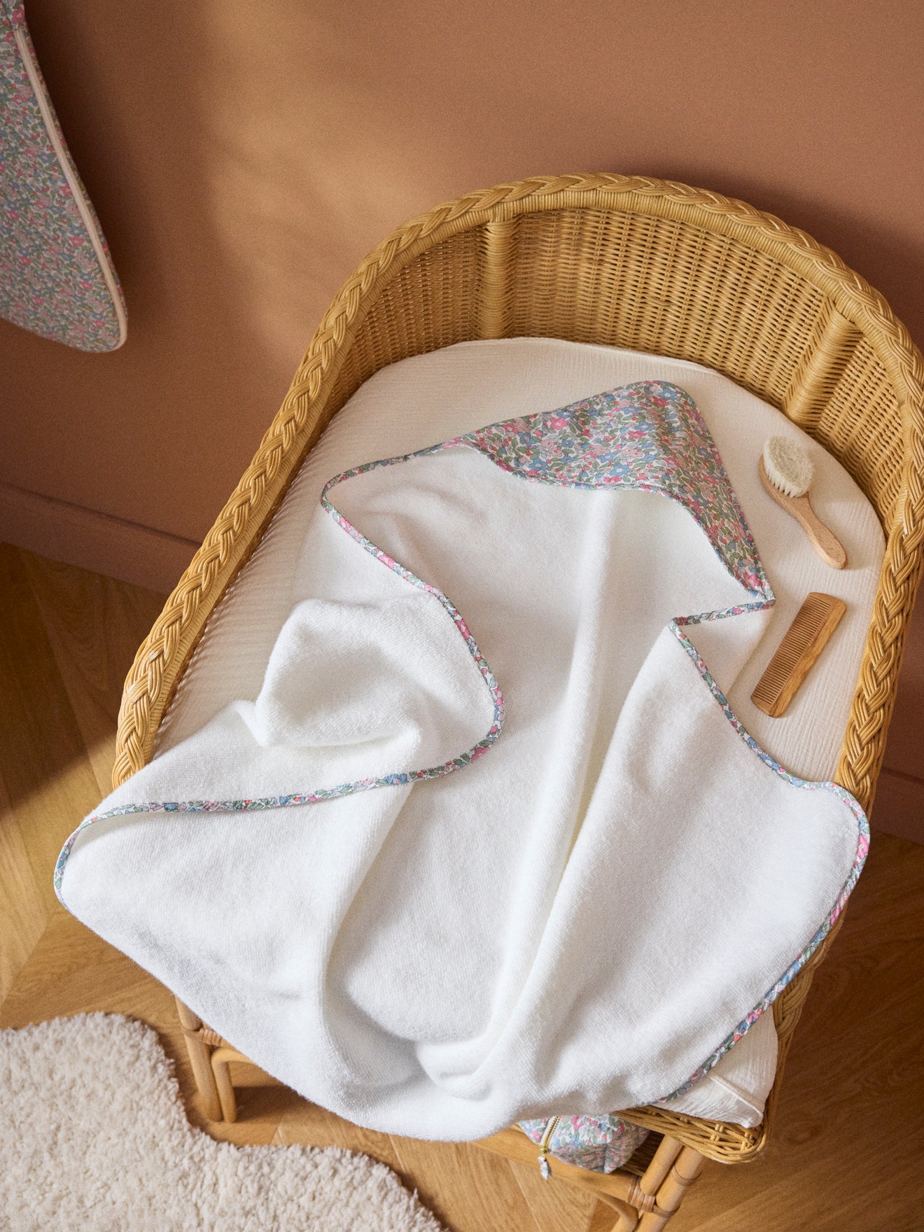 Baby Bade-Cape aus Liberty-Stoff