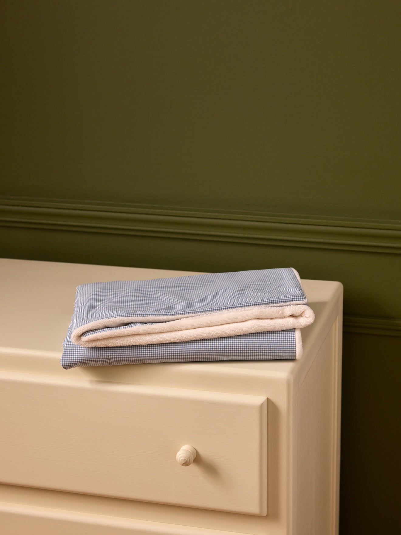 Babydecke Vichy und Mikrofleece