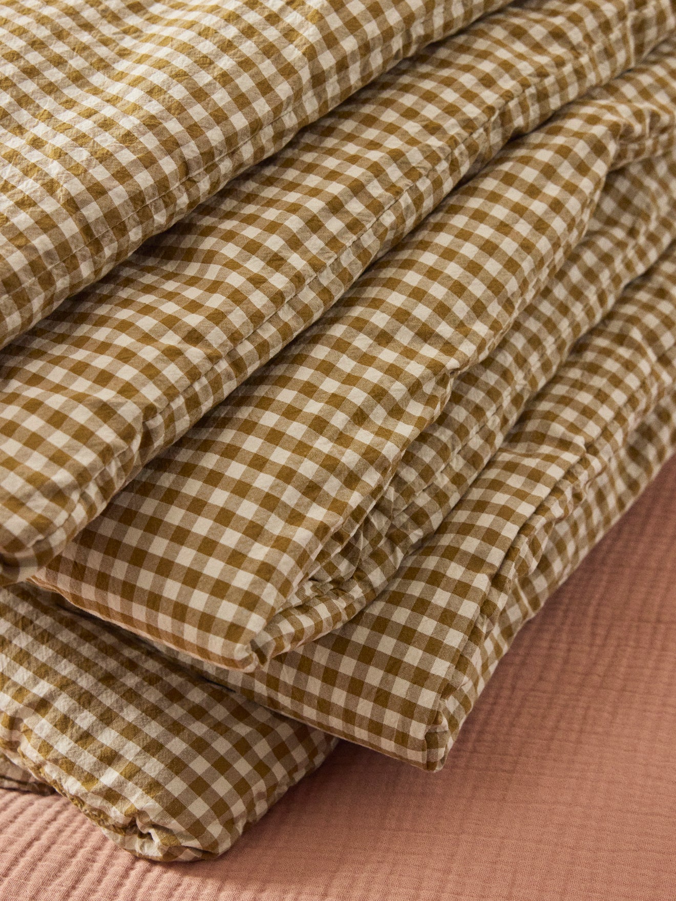 Tagesdecke aus Baumwolle mit Vichy-Karos