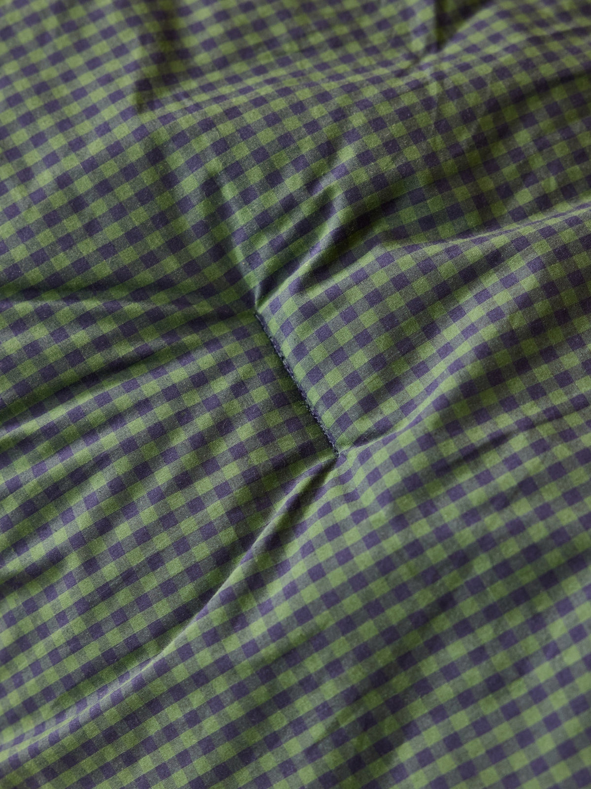Wattierte Tagesdecke mit Vichy-Karos