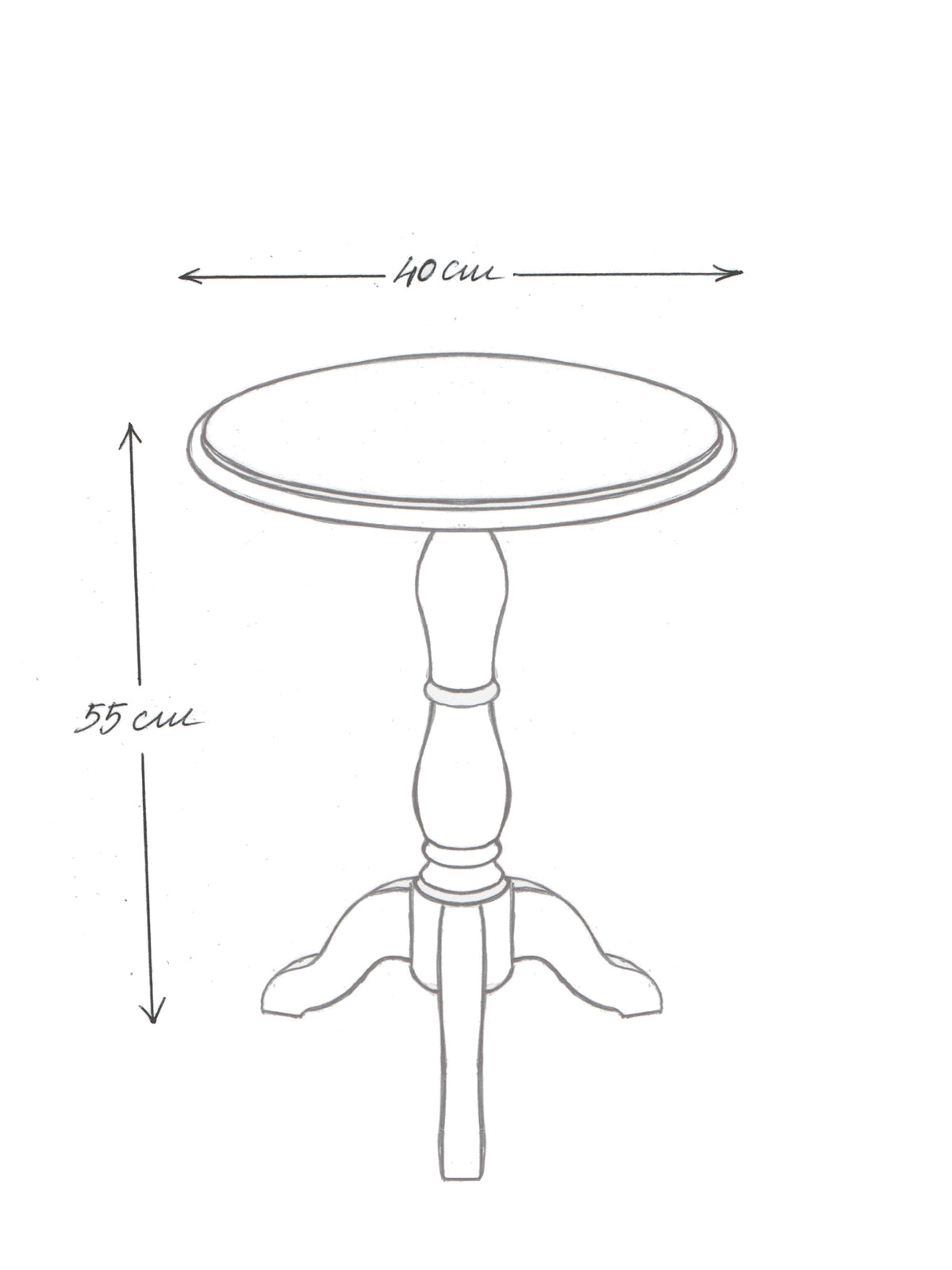 Kleiner Tisch aus Holz « Camille »