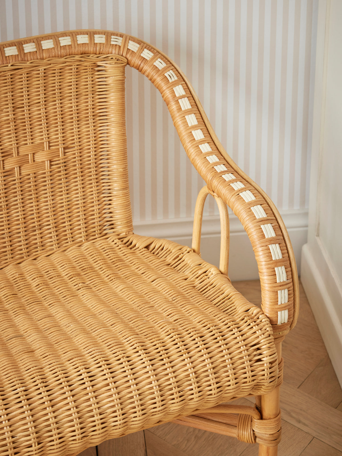 Kinder-Sitzbank aus Rattan « Marcel »
