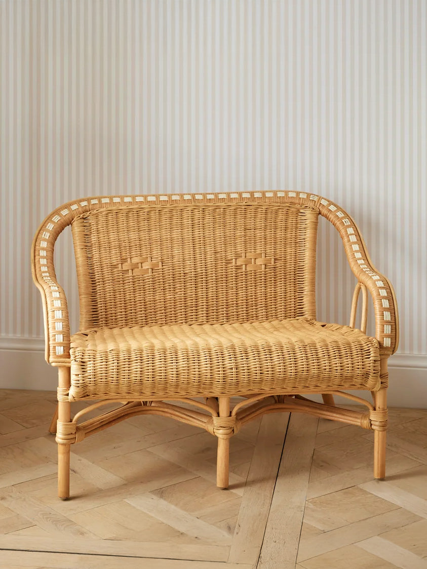 Kinder-Sitzbank aus Rattan « Marcel »