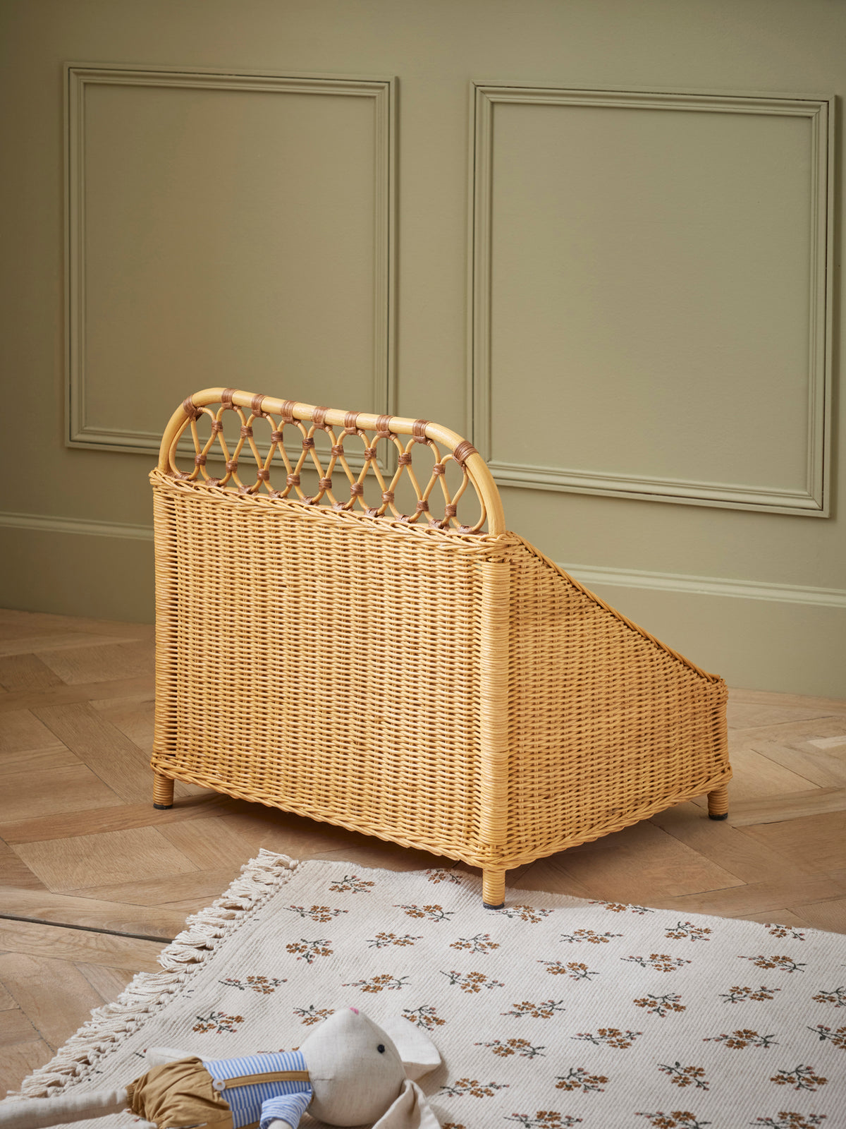 Bücherkasten aus Rattan « Marcel »