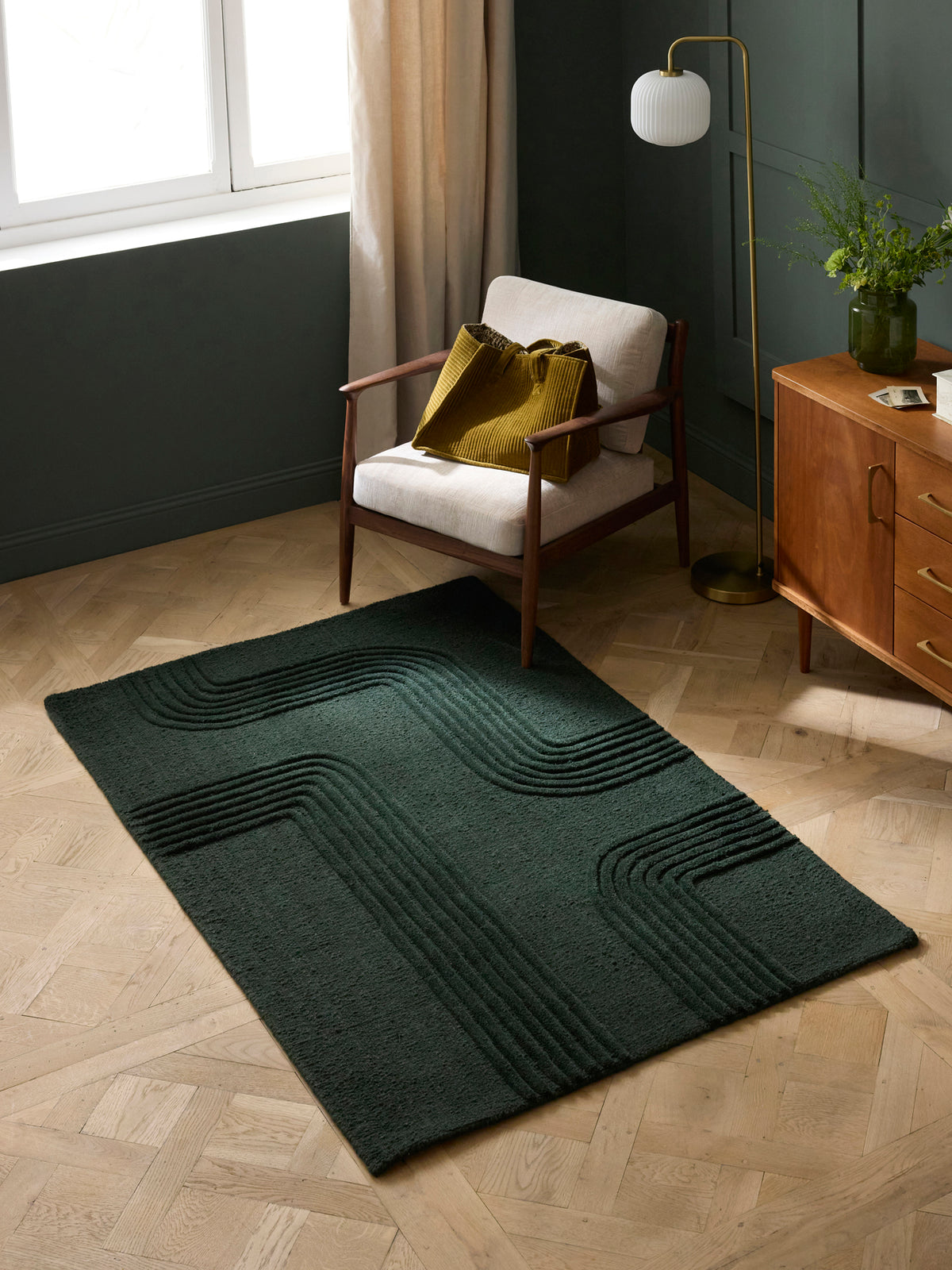 Teppich aus reiner Wolle « Anatole » – kleines Modell