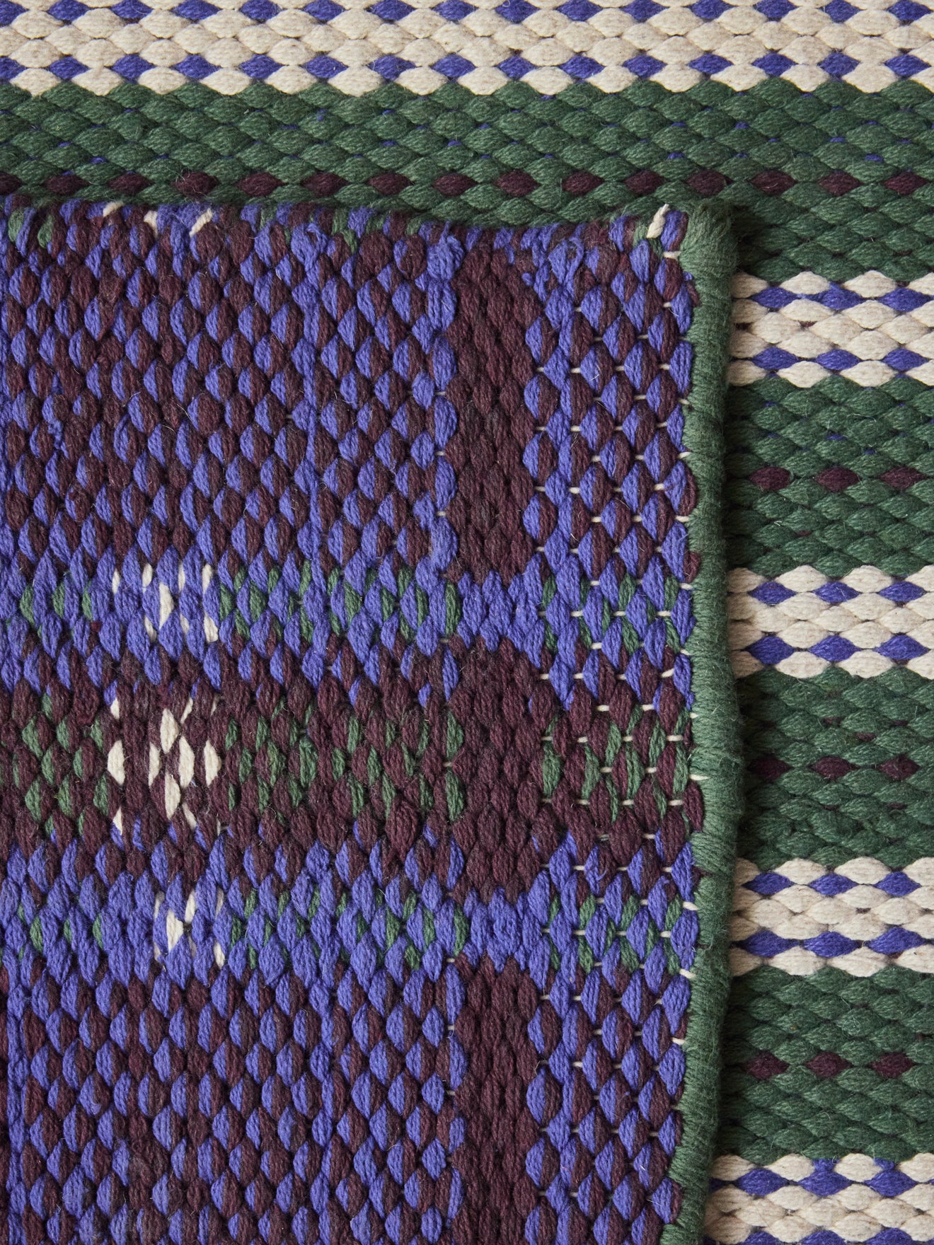 M-TAPIS Tapis adulte RAYURE BLEUE