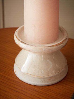 Steinzeug-Kerzenhalter « Luce », kleines Modell