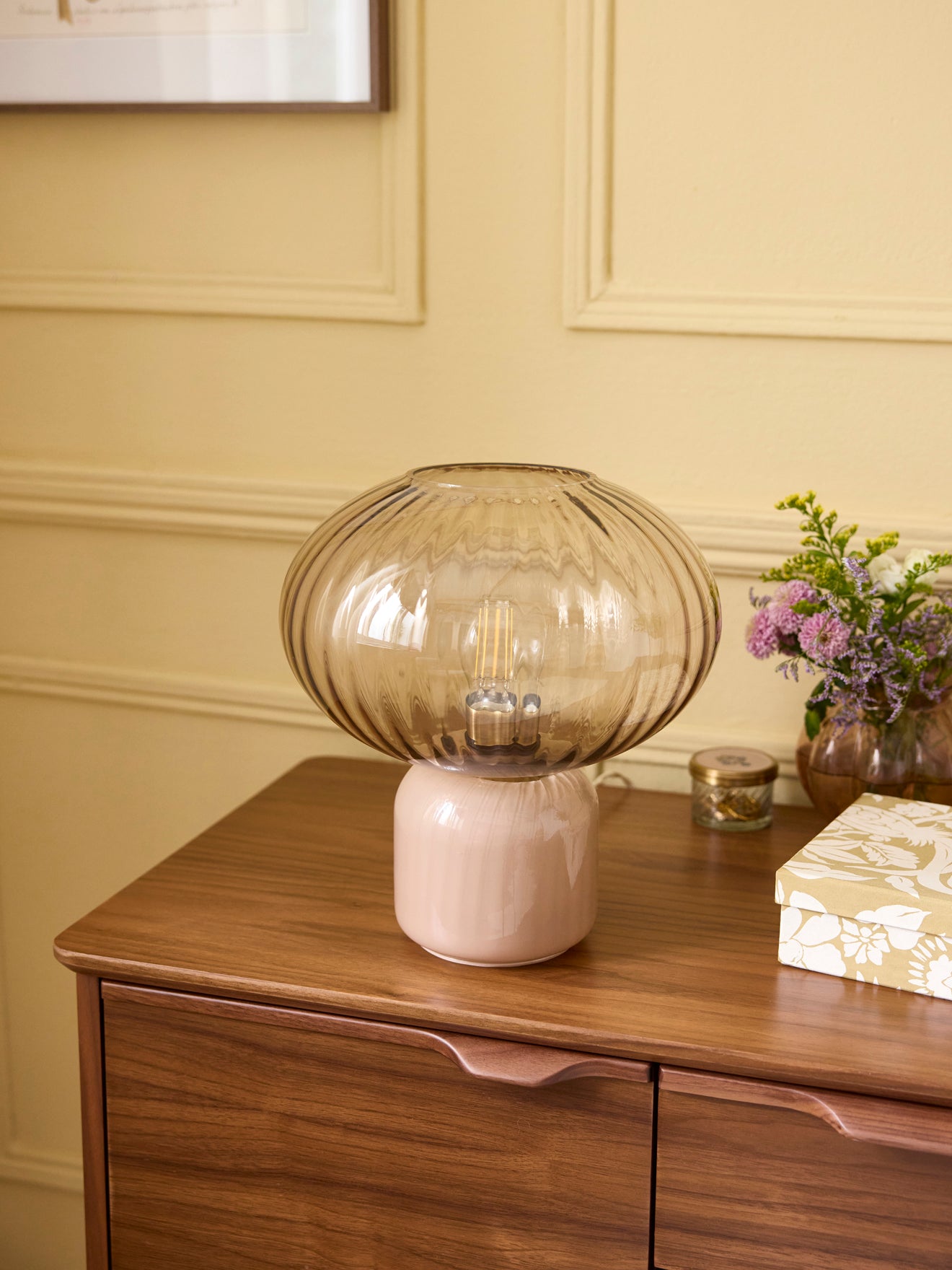 Lampe aus geschliffenem Glas « Martin »