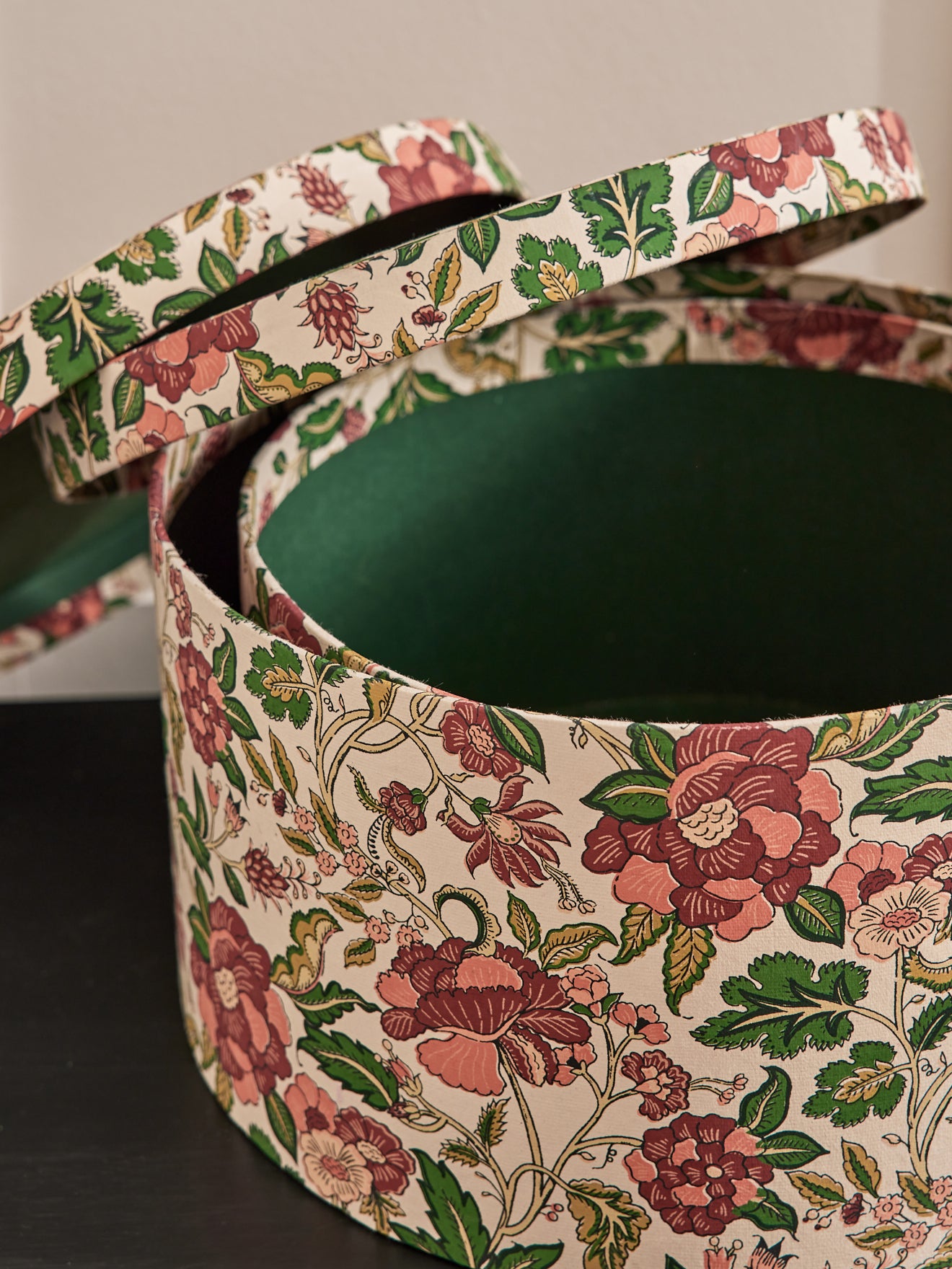 Runde Schachtel « Noël en fleur » im 2er-Set