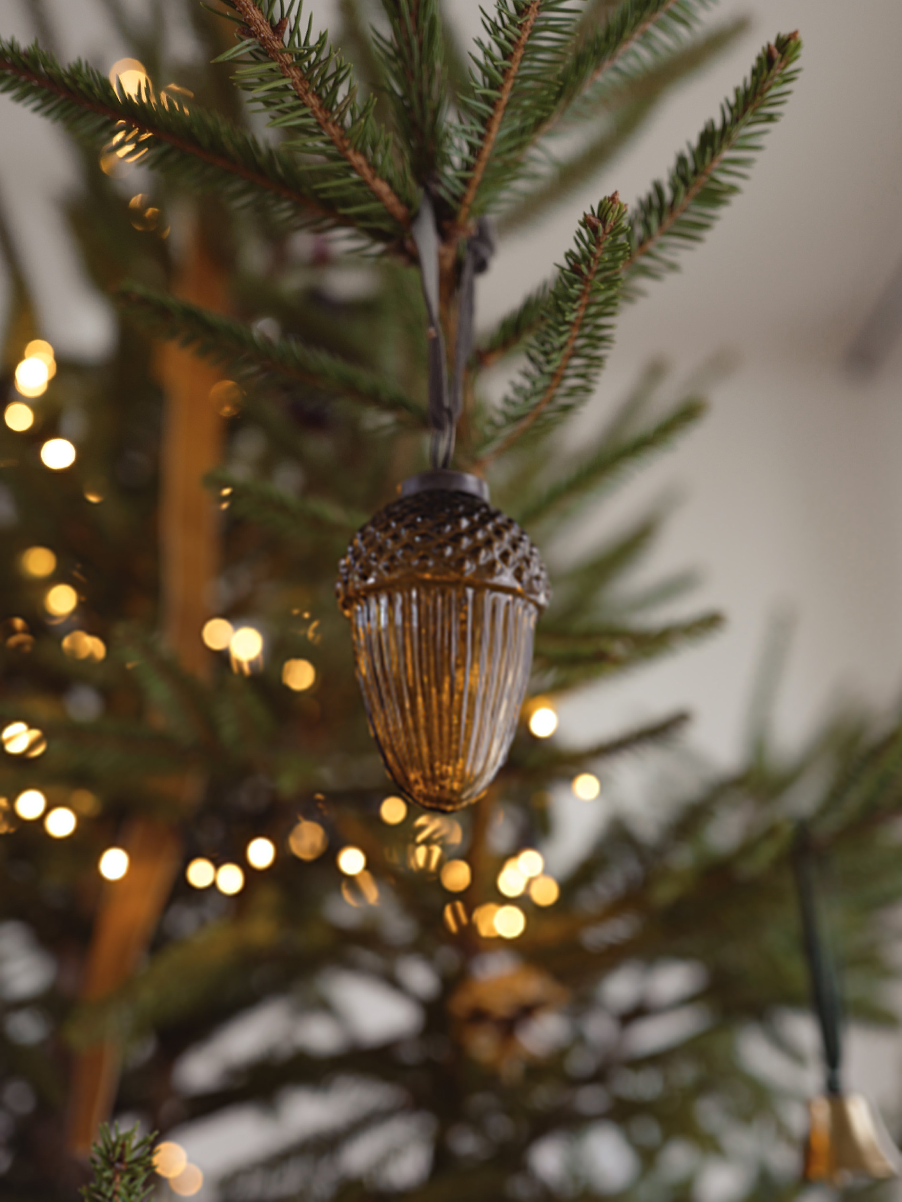 Eichelanhänger aus Glas, 3er-Set