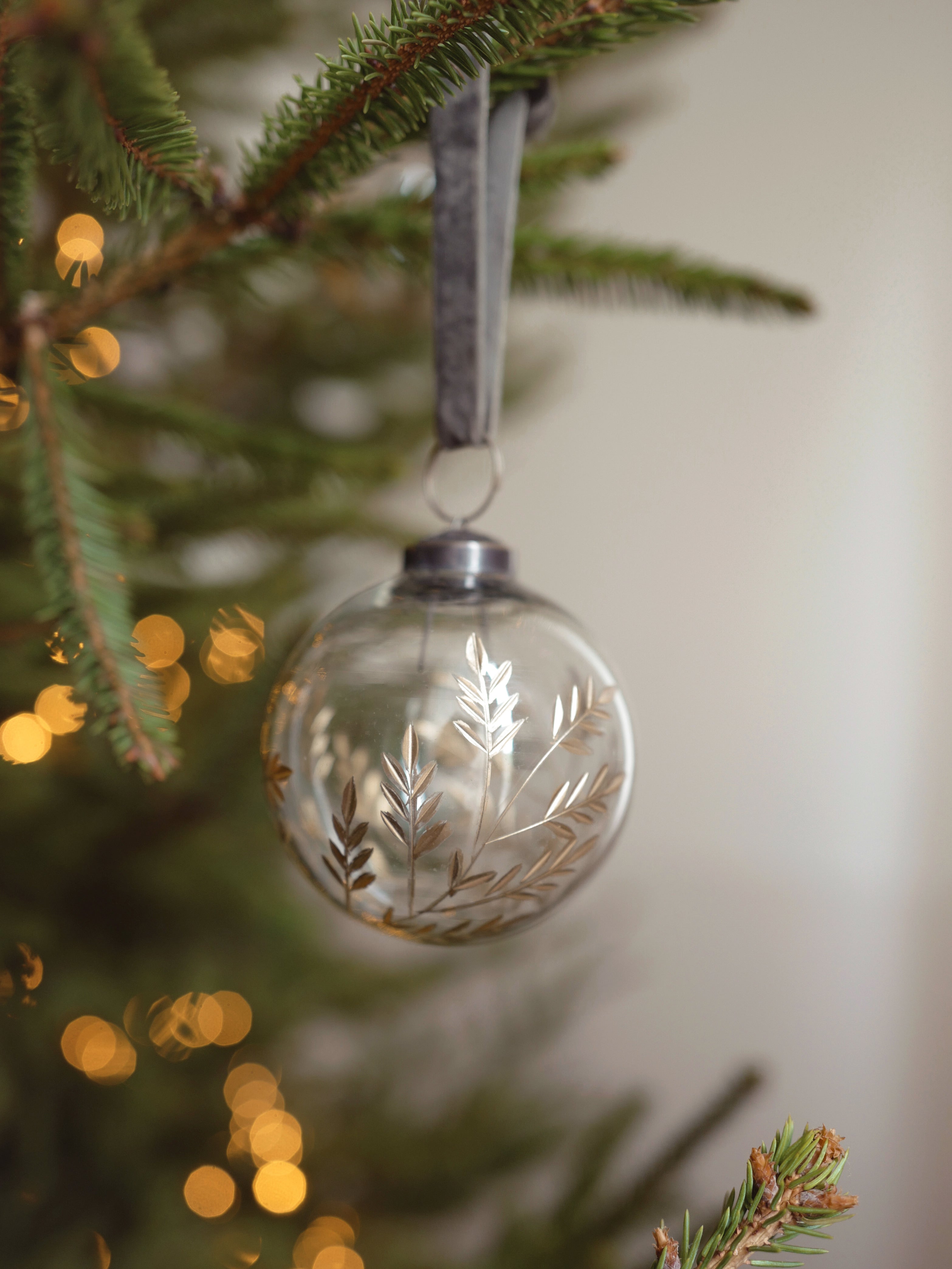 Weihnachtskugeln aus Glas, handbemalt, 3er-Set