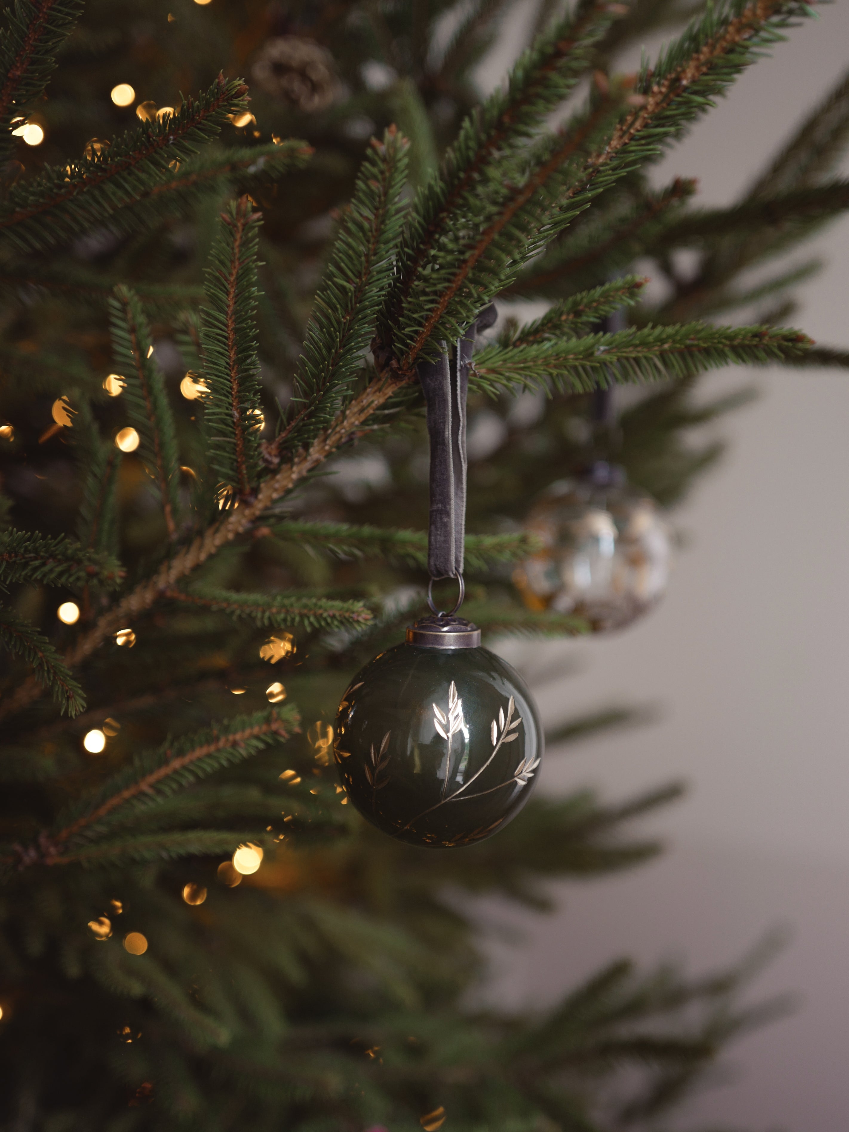 Weihnachtskugeln aus Glas, handbemalt, 3er-Set