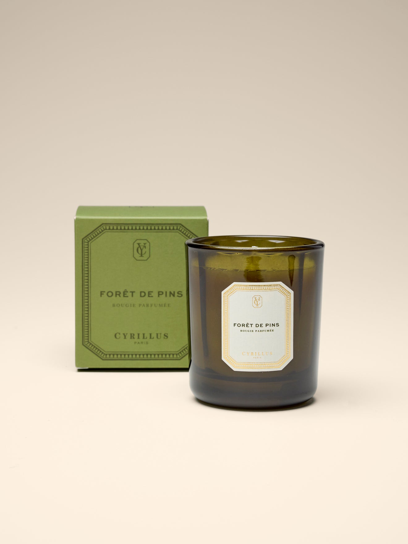 Weihnachtskerze - Kiefernwald