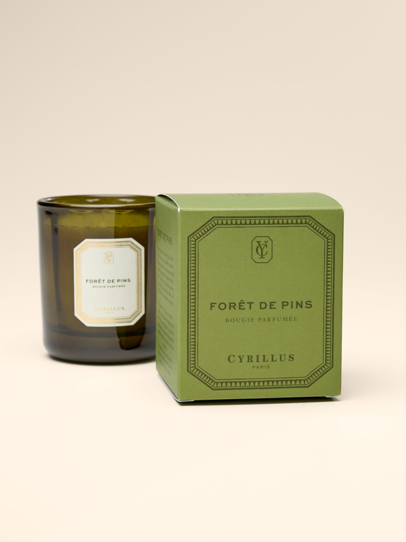 Weihnachtskerze - Kiefernwald