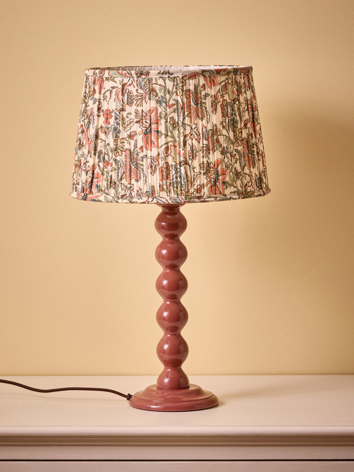 Lampenschirm mit Plissees – kleines Modell mit Persia-Print