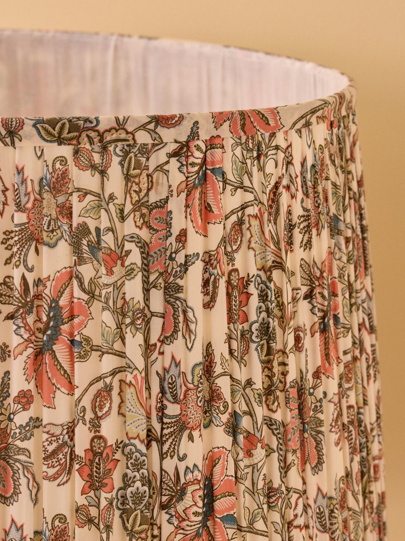 Lampenschirm mit Plissees – großes Modell mit Persia-Print