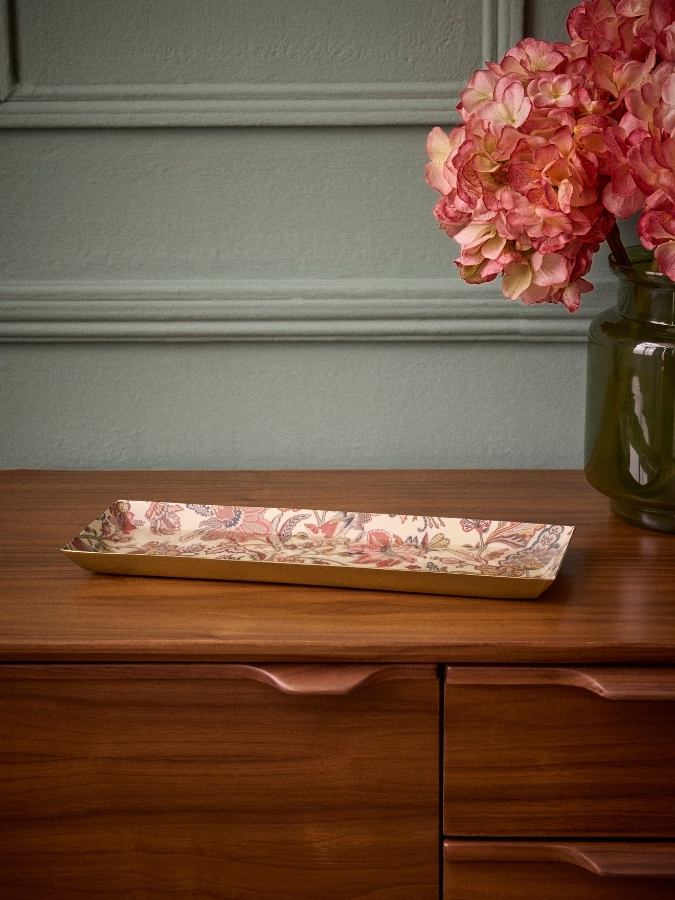 Rechteckiges, emailliertes Tablett „Persia“