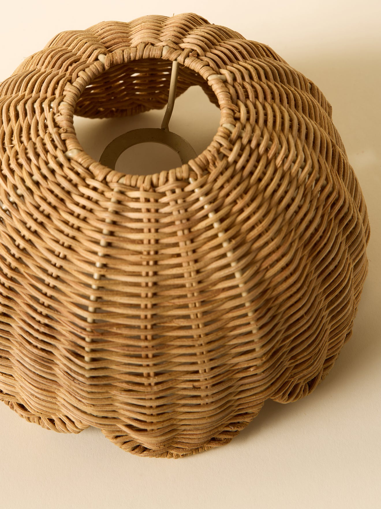 Hängelampe aus Rattan