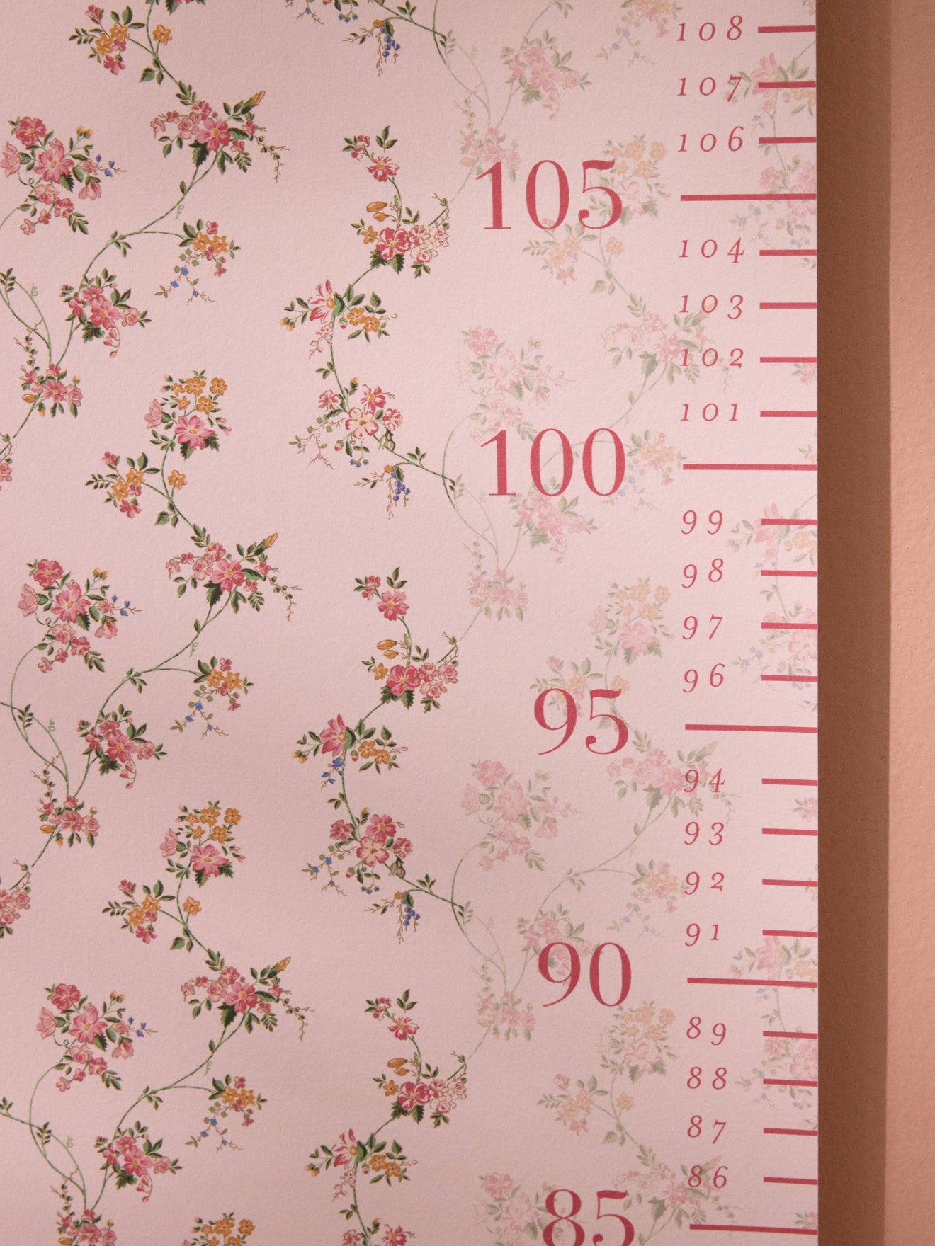 Messlatte mit Blumenmuster Cyrillus X Cotton Bird