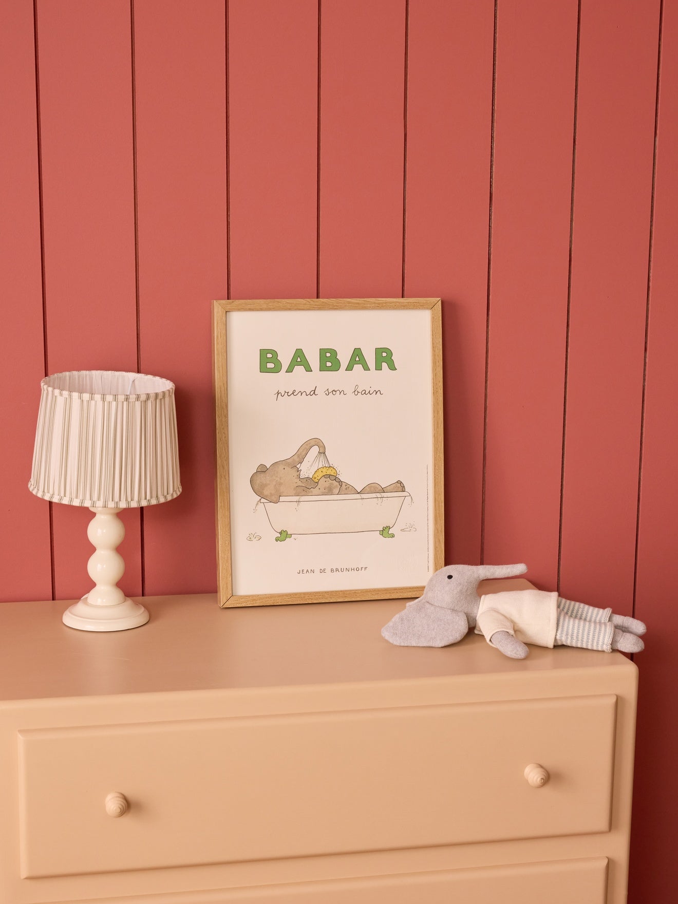 Poster „Babar in der Badewanne“ – Cyrillus X Oneart
