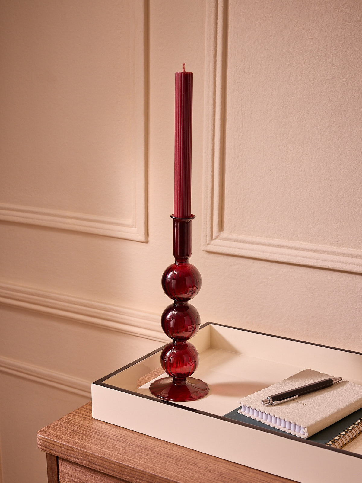 Glaskerzenhalter „Auguste“ – mittleres Modell