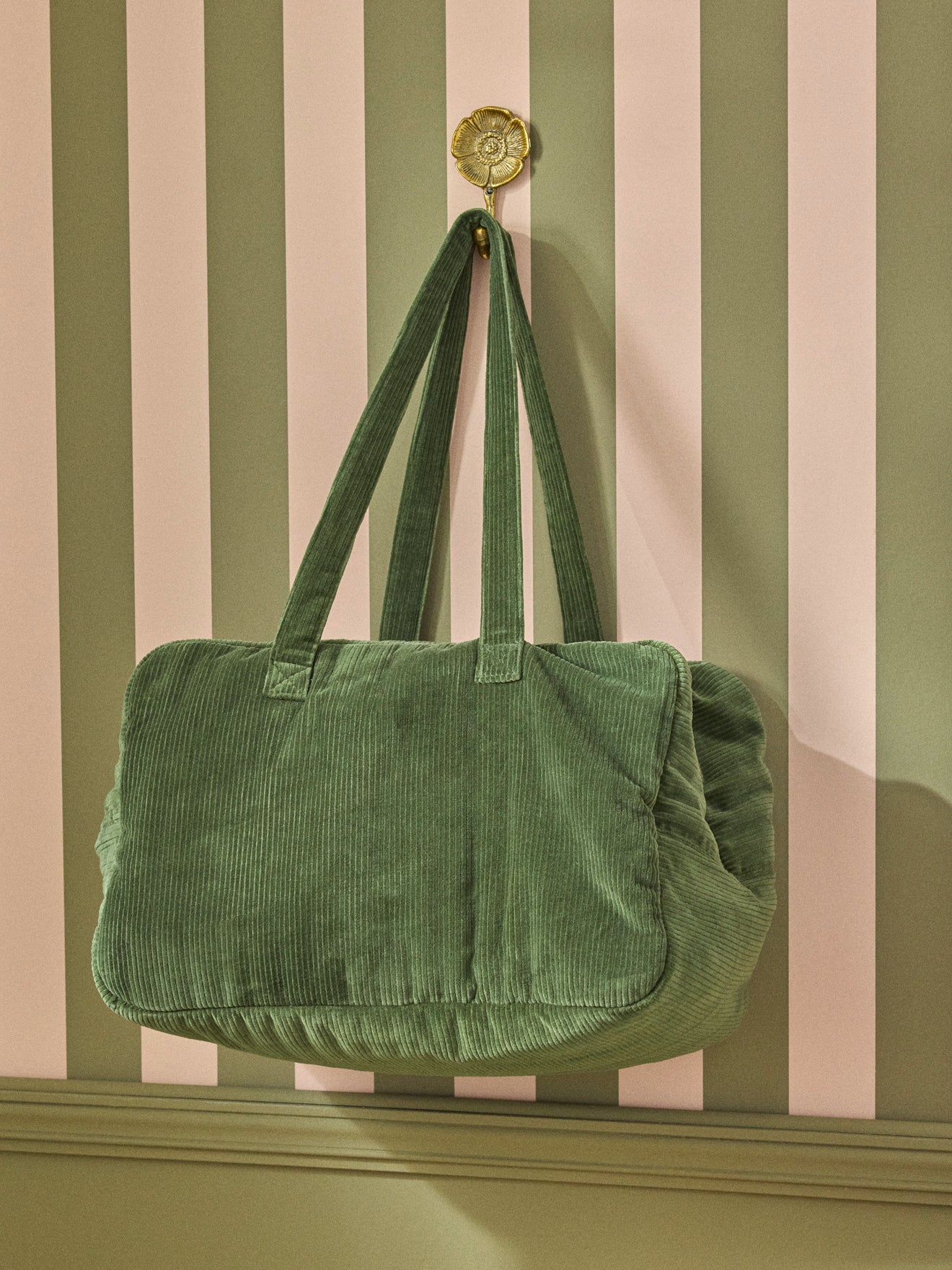 Sac Wochenende gesteppt aus Corduroy