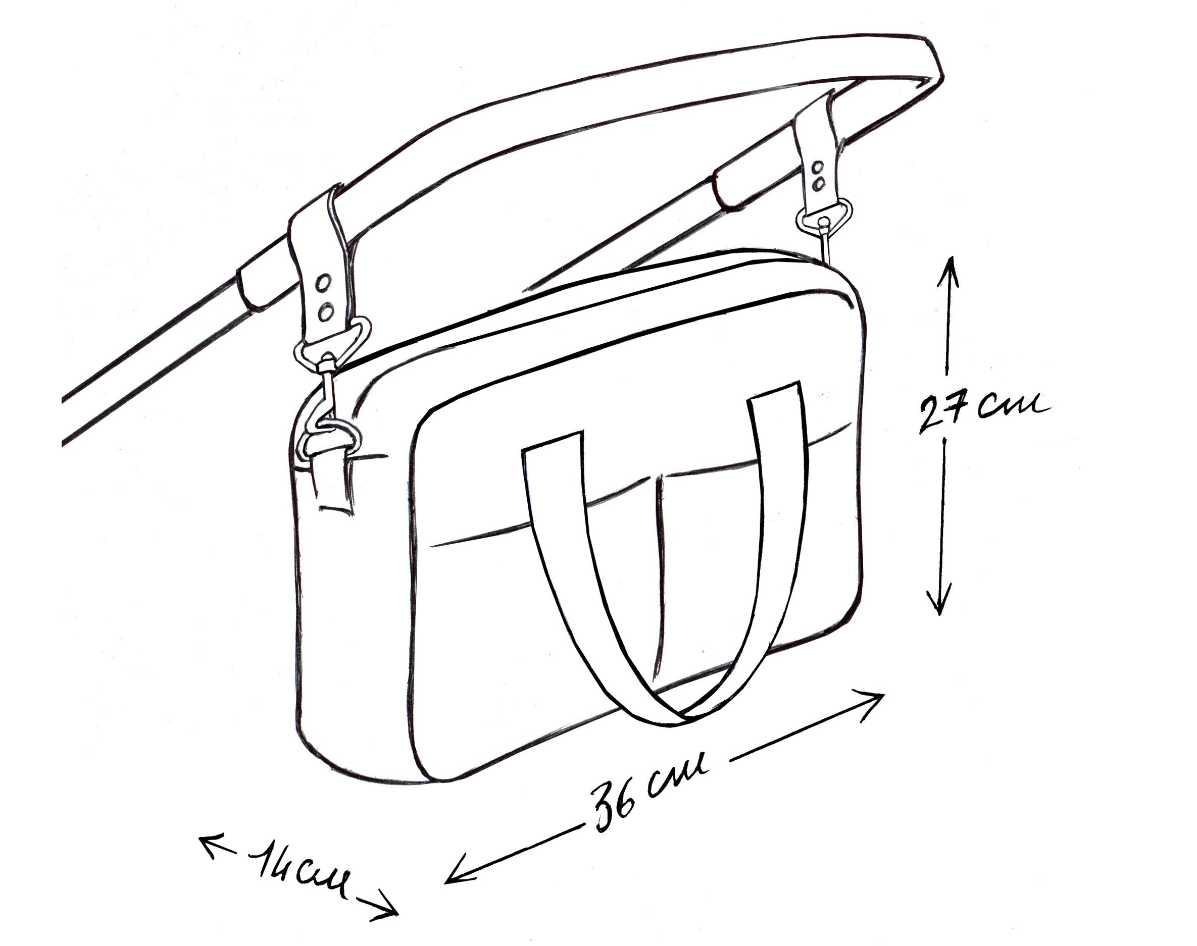 Wickeltasche aus Baumwoll-Gaze