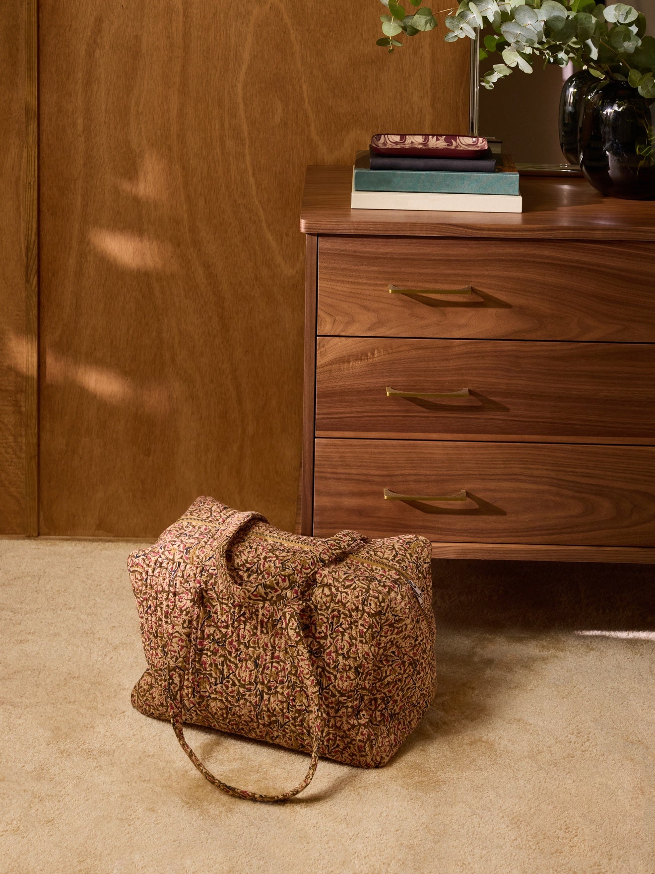 Wochenendtasche mit indischem Blumenmuster „Agra“