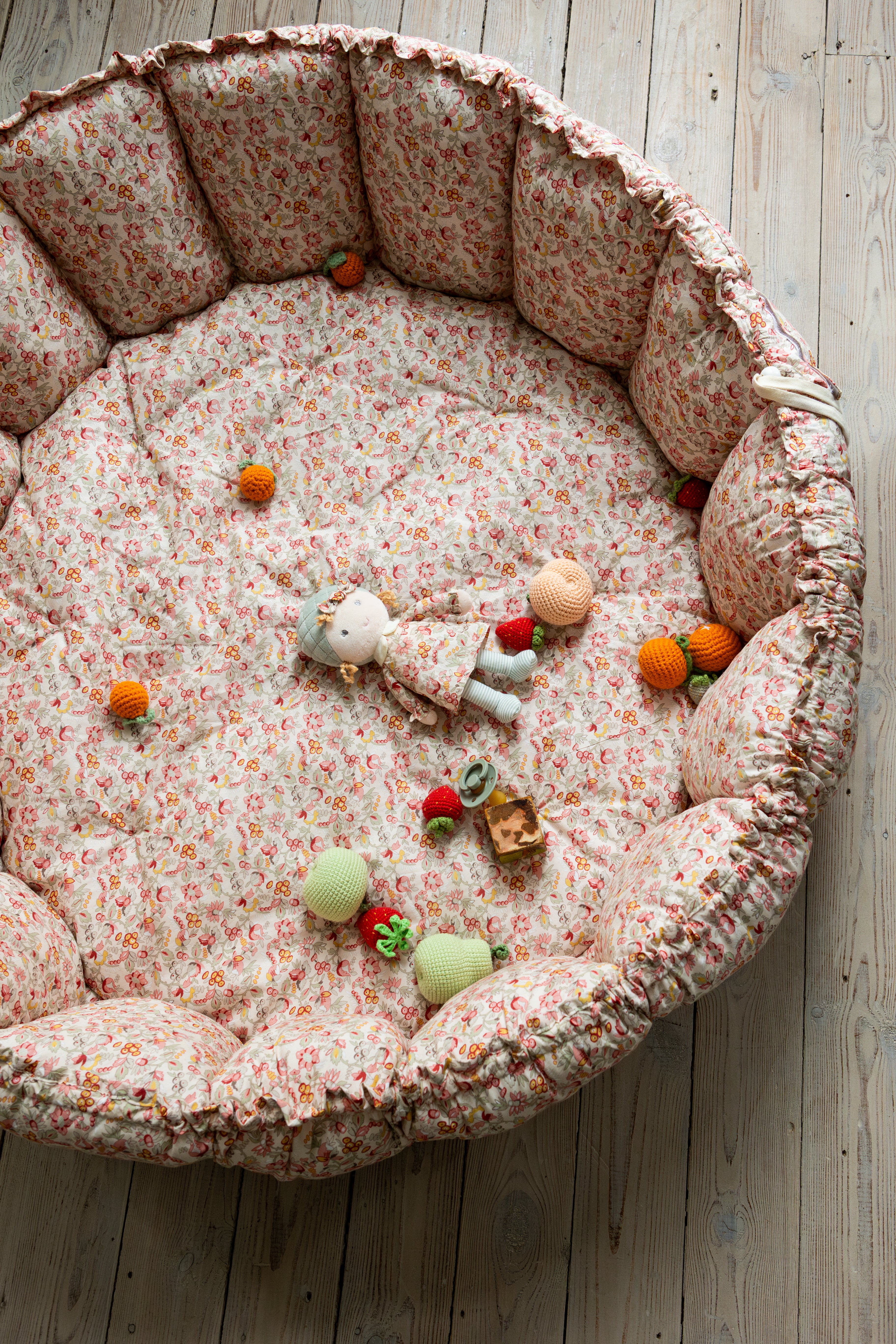 Mobile aus Wolle „Wolken und Tropfen“