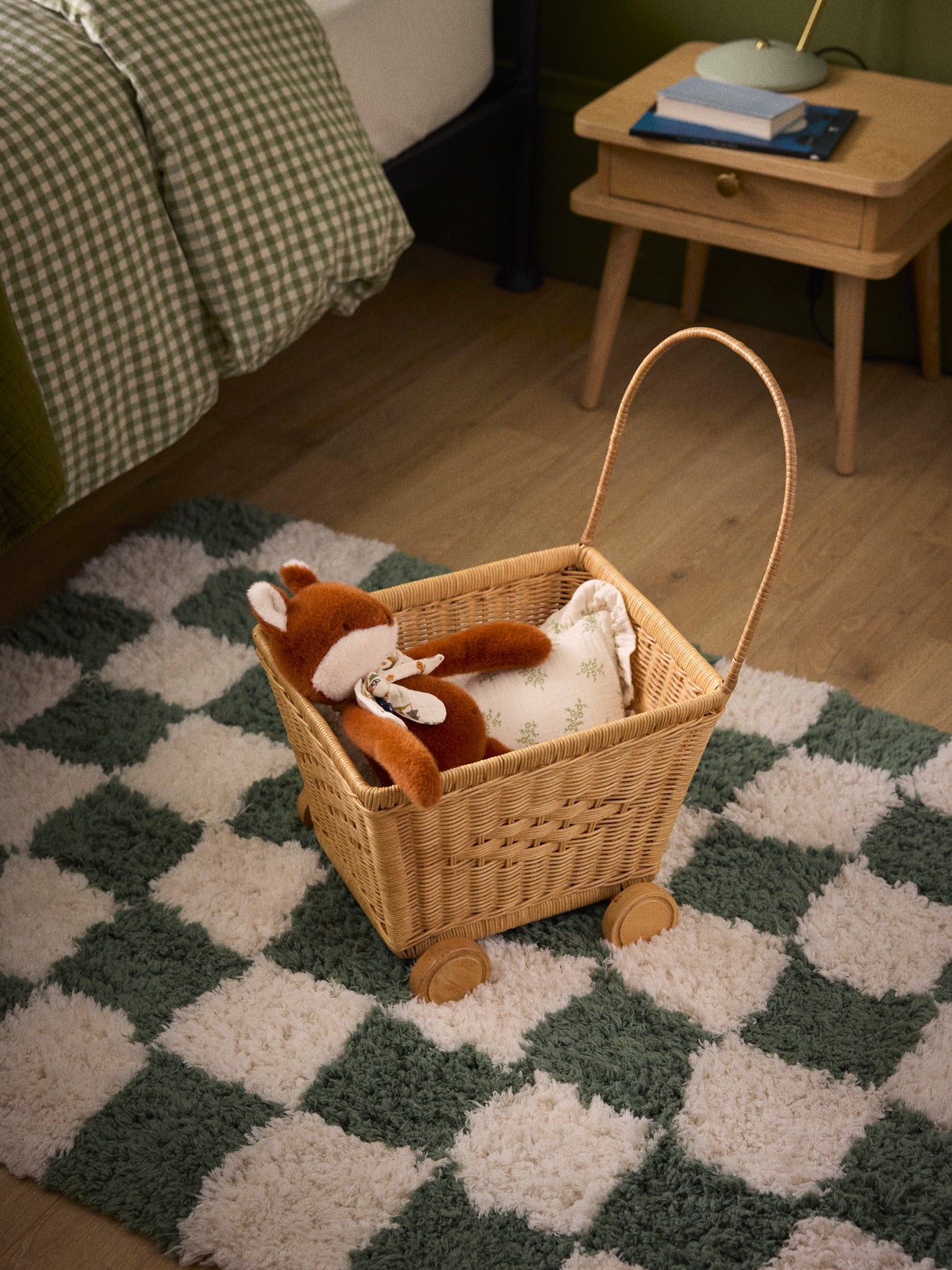 Kinderwagen aus Rattan