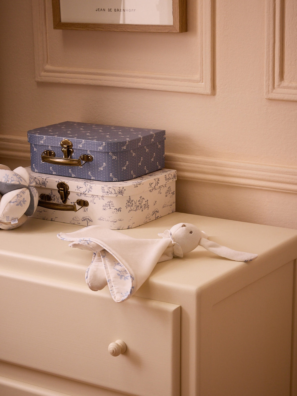 „Hase“-Kuscheltuch aus Baumwoll-Perkal
