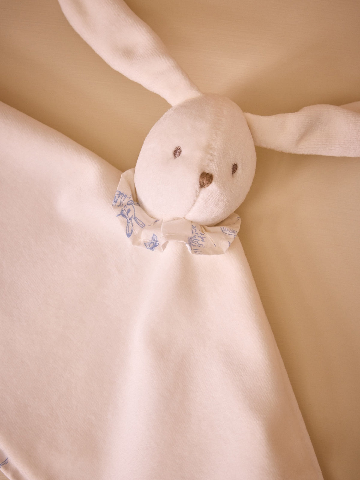 „Hase“-Kuscheltuch aus Baumwoll-Perkal