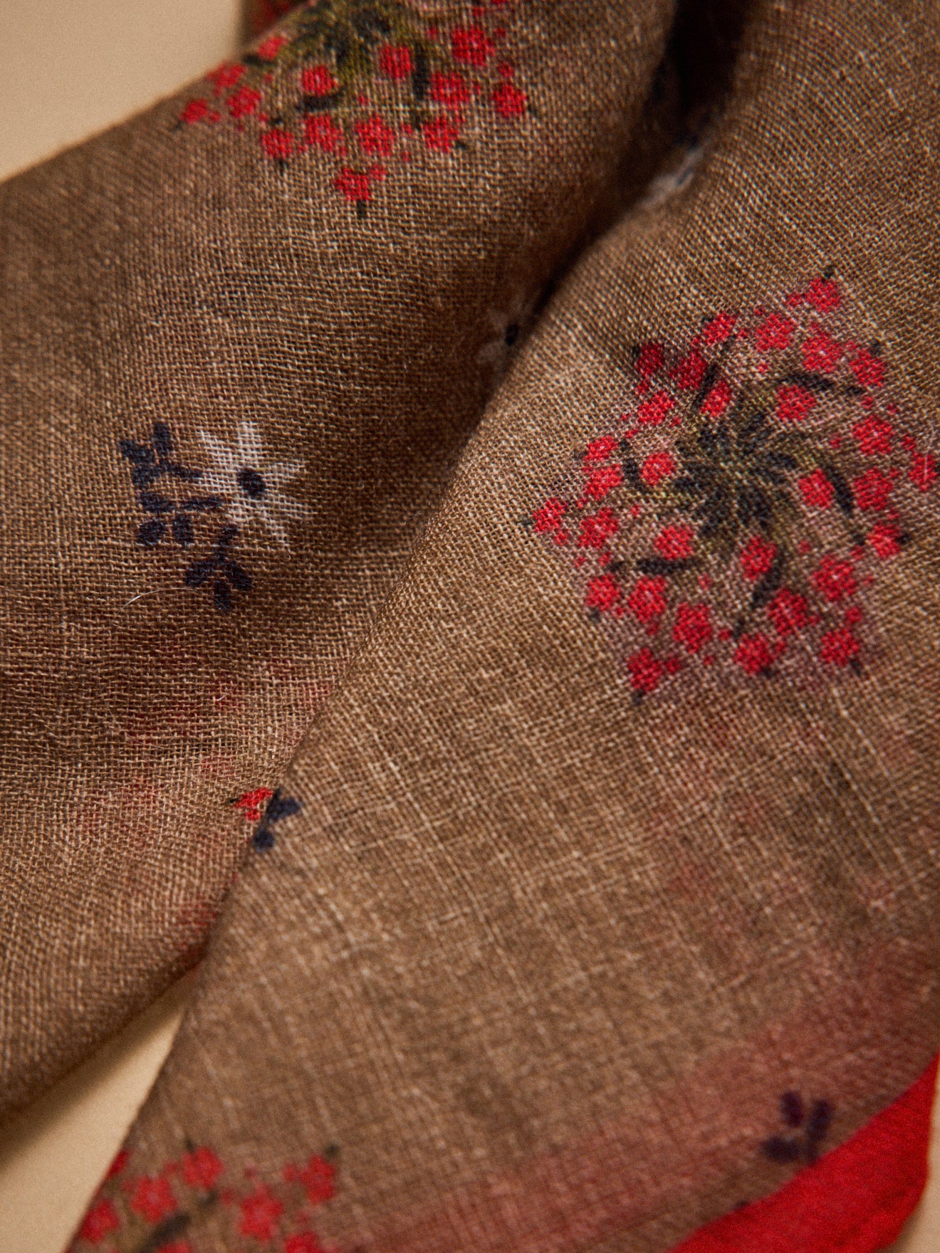 Bedrucktes Woll-Bandana Damen