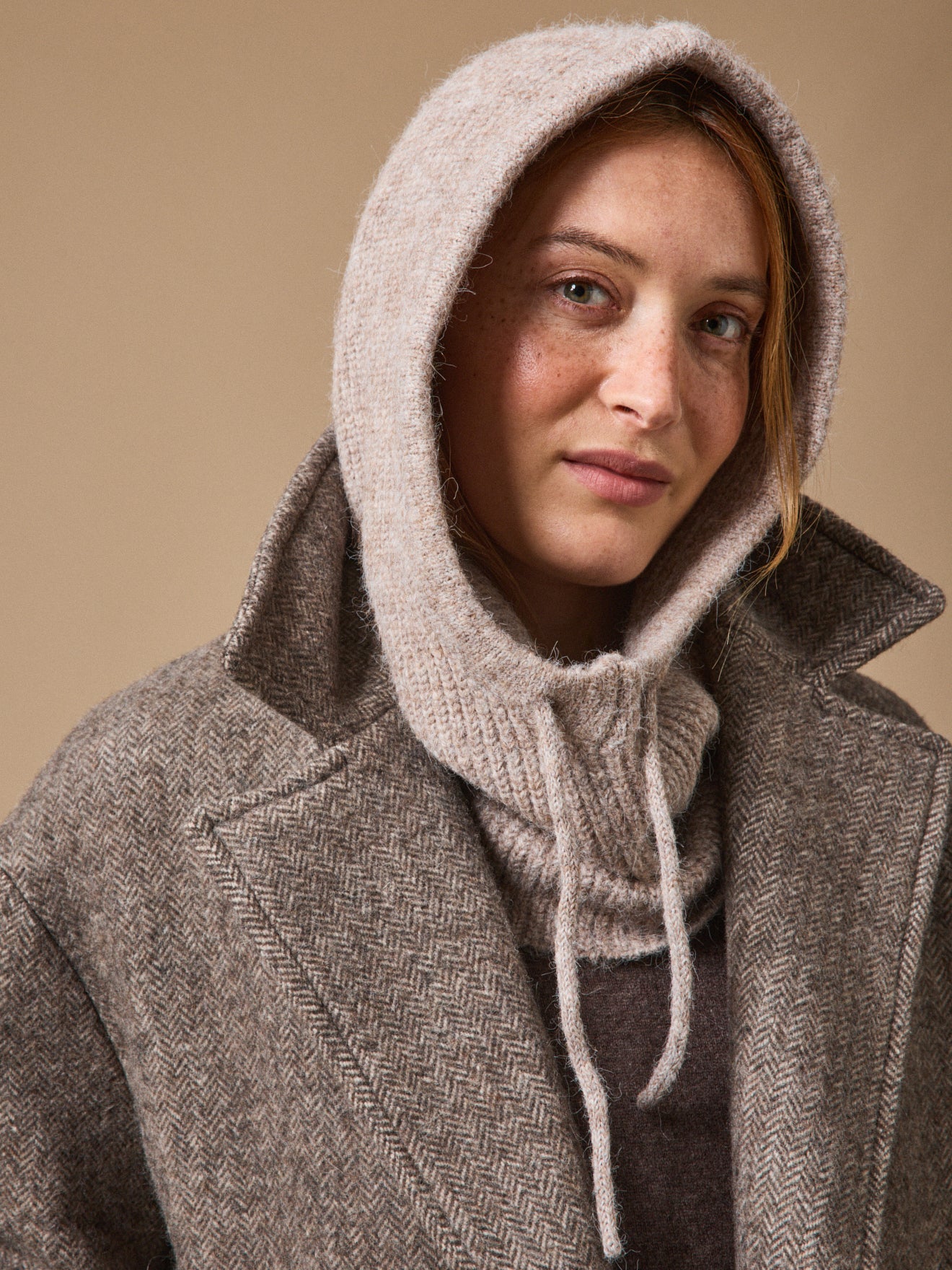 Damen Oversize-Kapuzenmütze