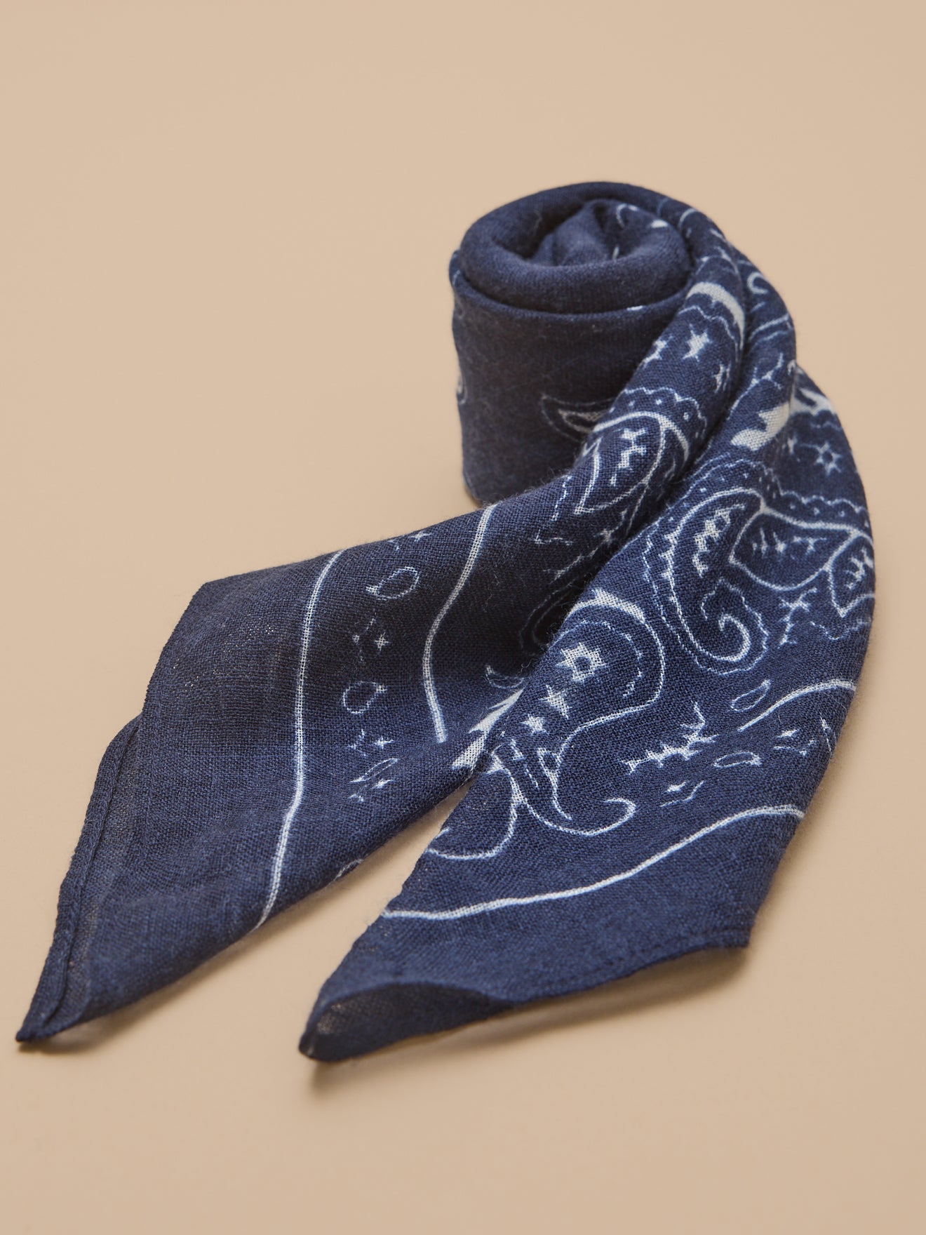 Unisex-Bandana aus Wollstoff mit Print