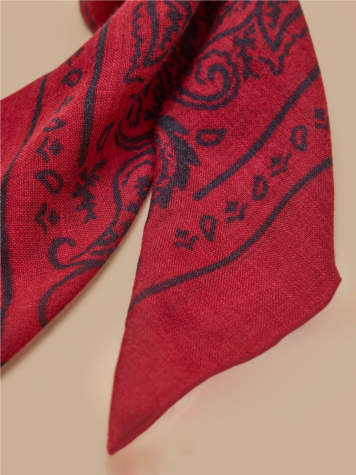 Unisex-Bandana aus Wollstoff mit Print