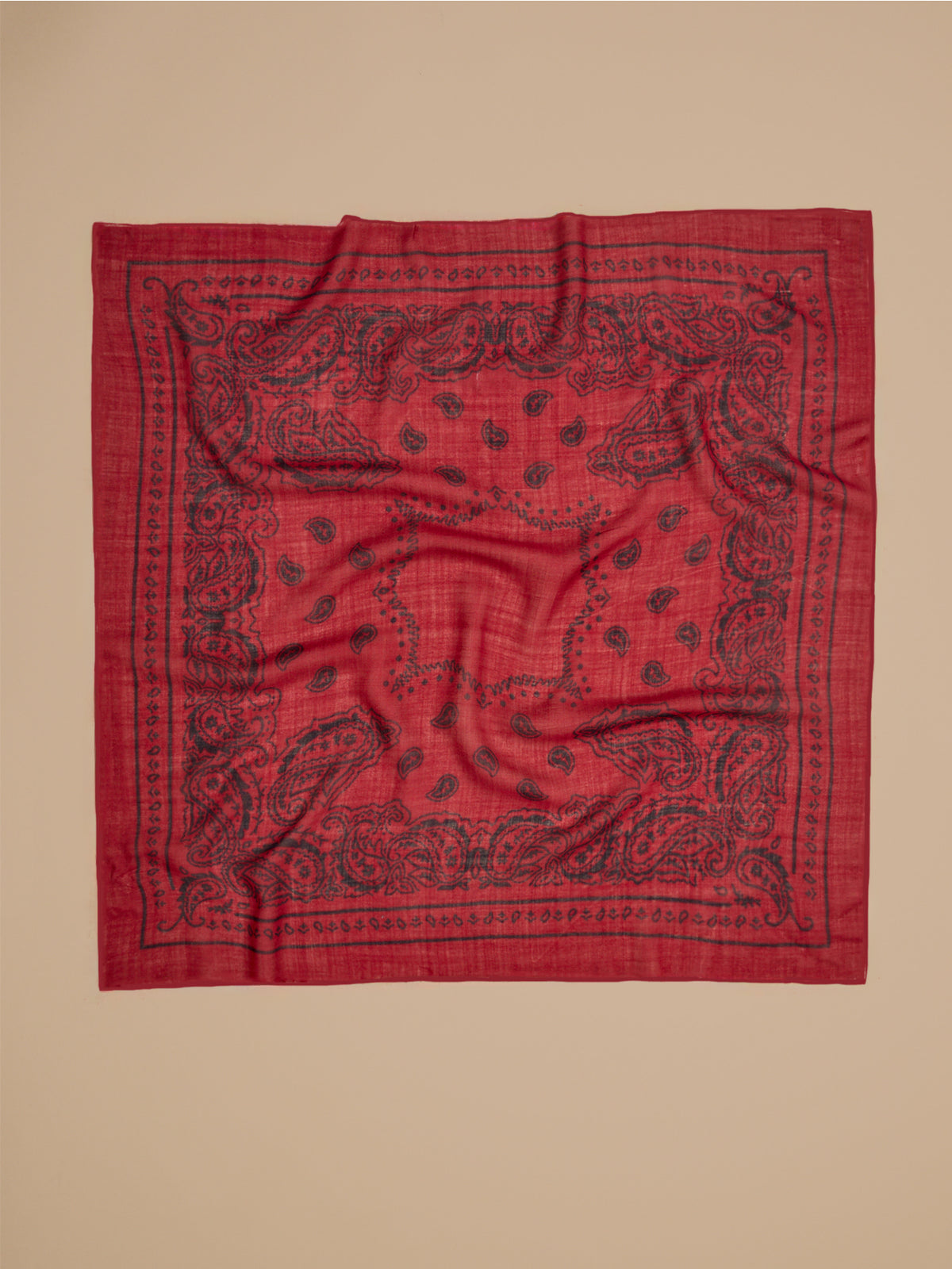 Unisex-Bandana aus Wollstoff mit Print
