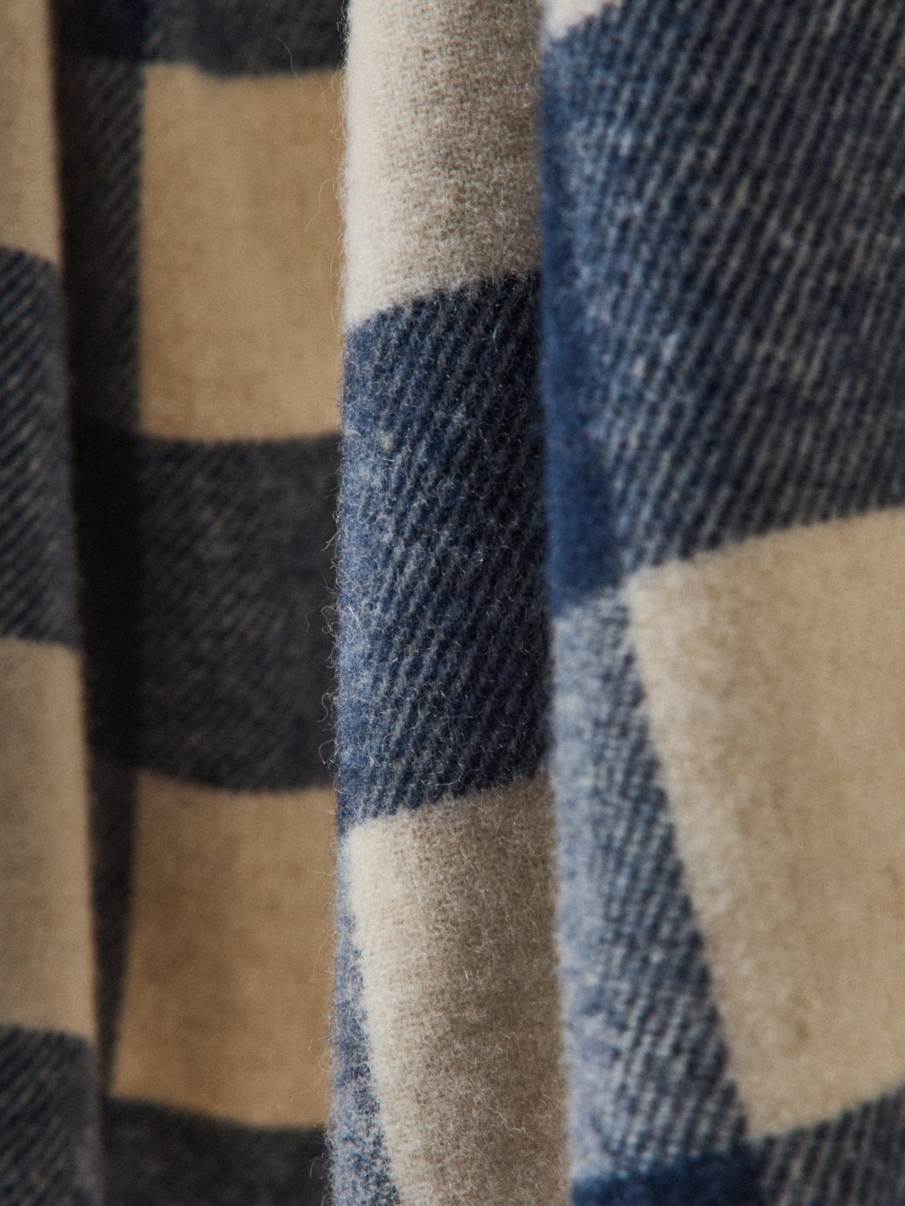 Karierter Schal aus Wolle für Erwachsene