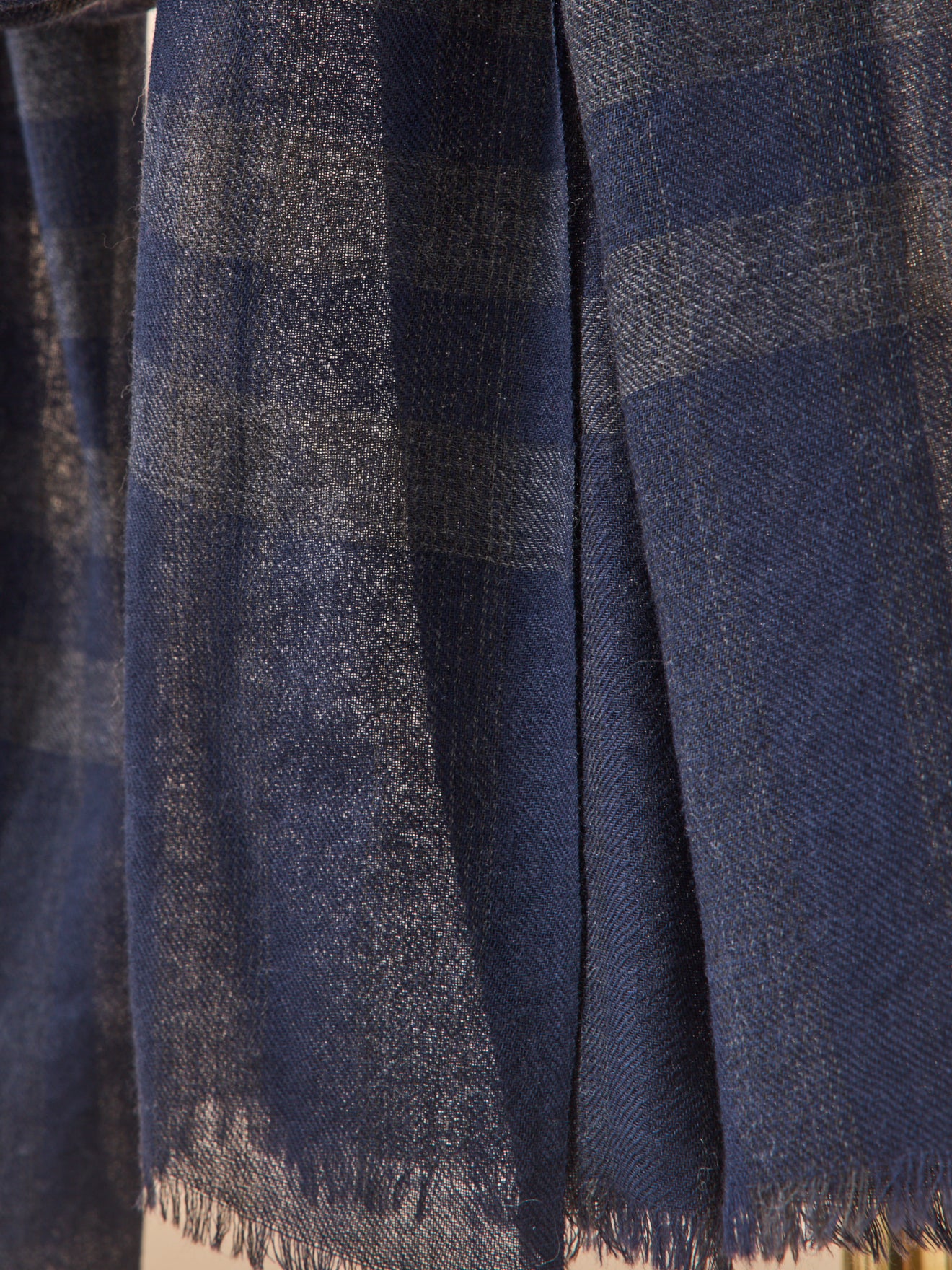 Karierter Schal für Erwachsene aus Twill