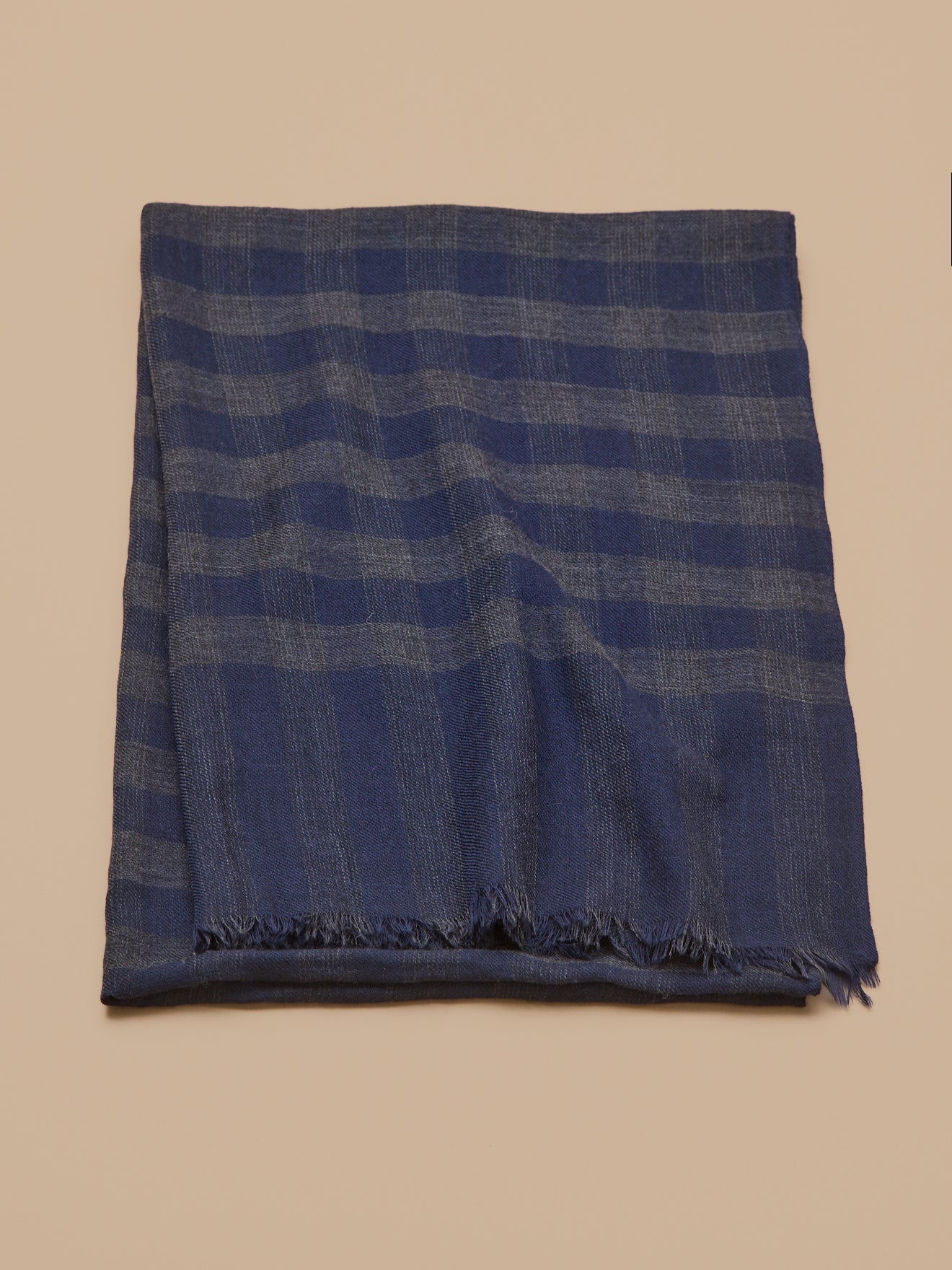 Karierter Schal für Erwachsene aus Twill