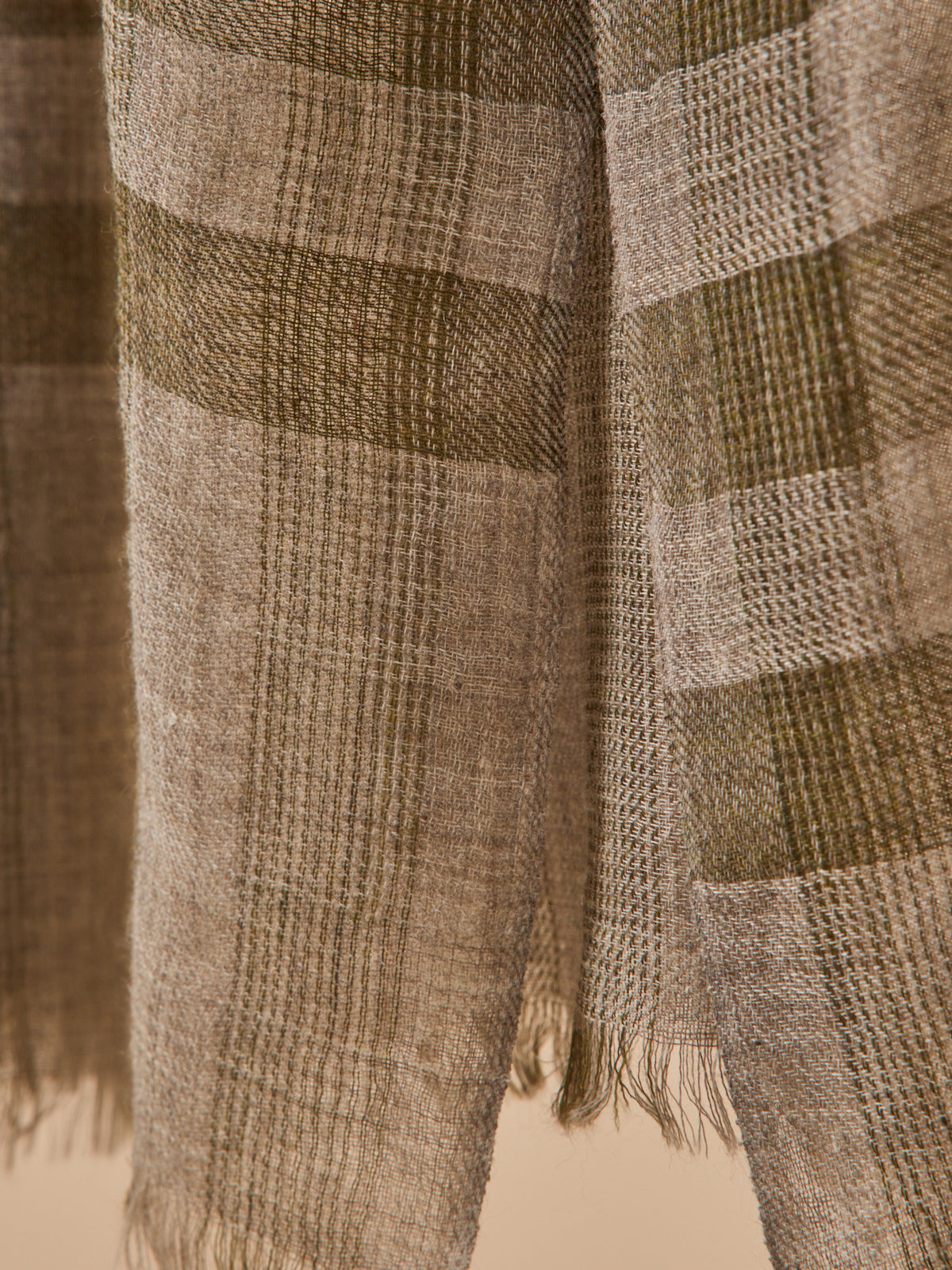 Karierter Schal für Erwachsene aus Twill