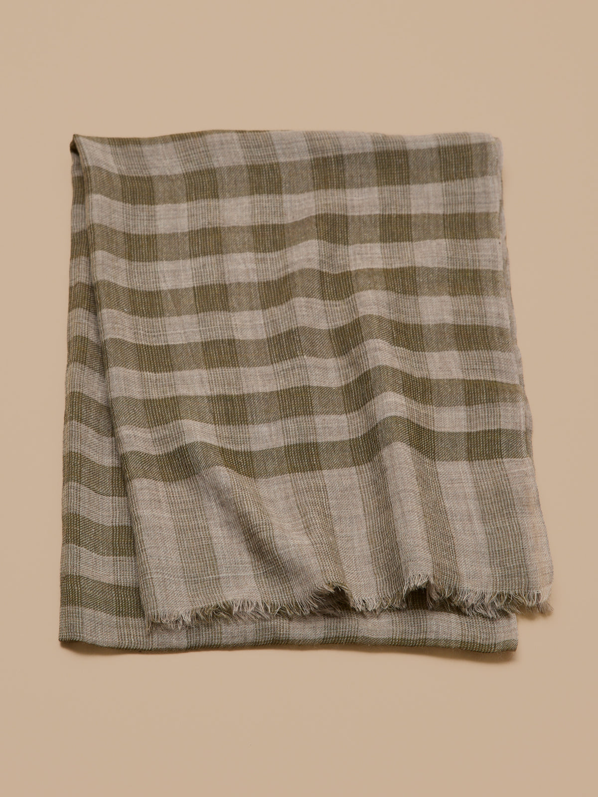 Karierter Schal für Erwachsene aus Twill