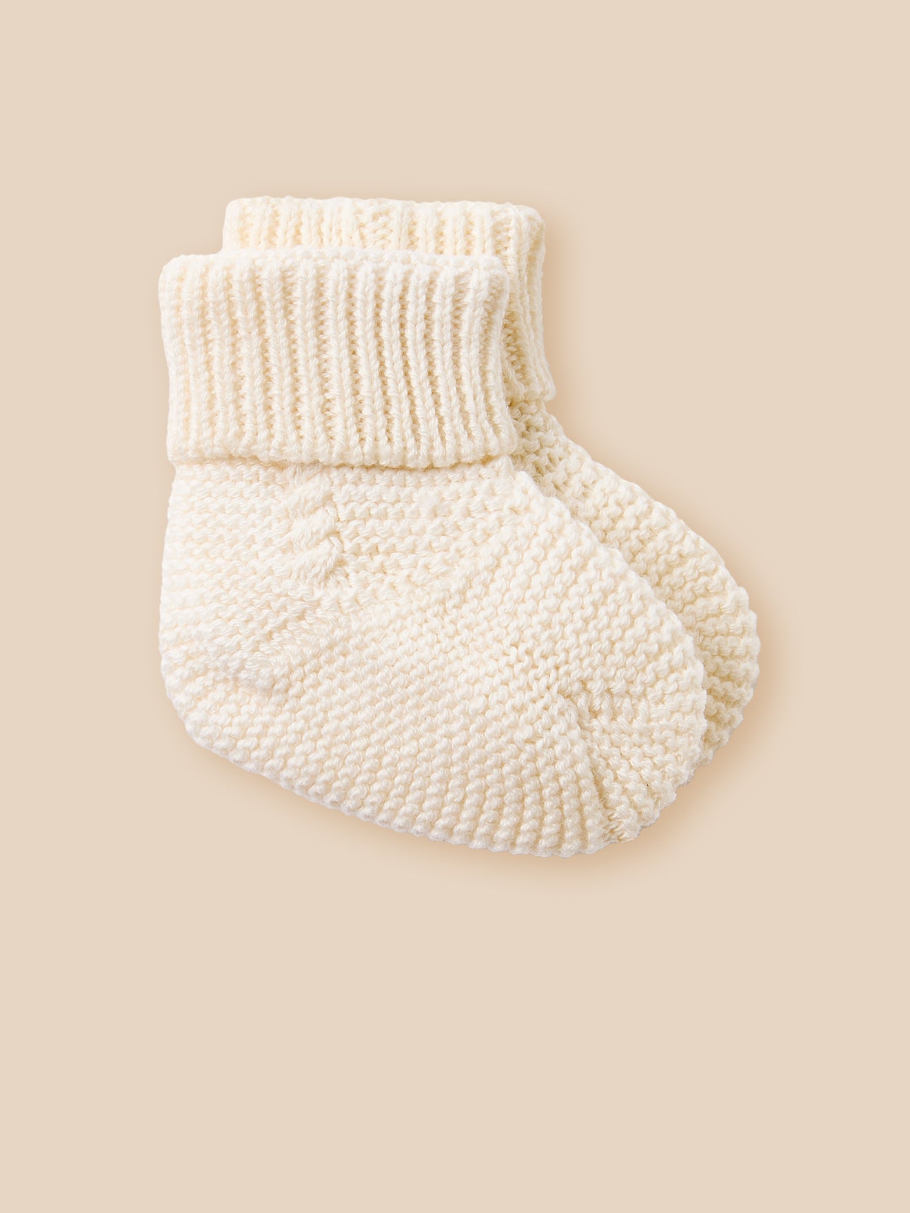 Babysocken - Biobaumwolle und Wolle