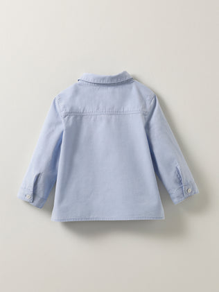 Babyhemd aus Oxford-Stoff - Bio-Baumwolle