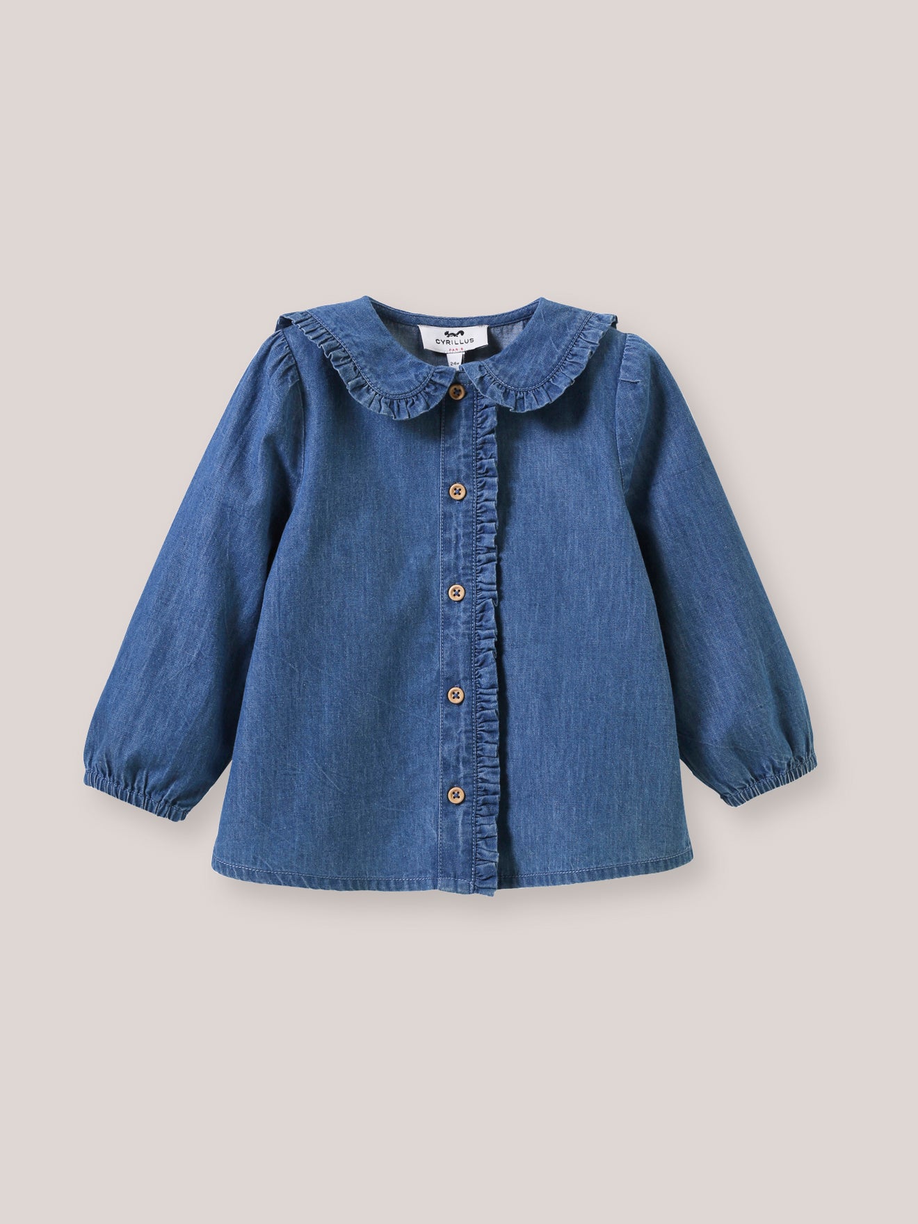 Babybluse aus leichtem Denim