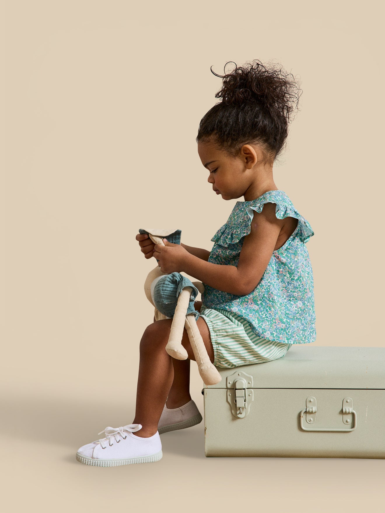 Baby-Top aus Liberty®-Stoff « Harriet »