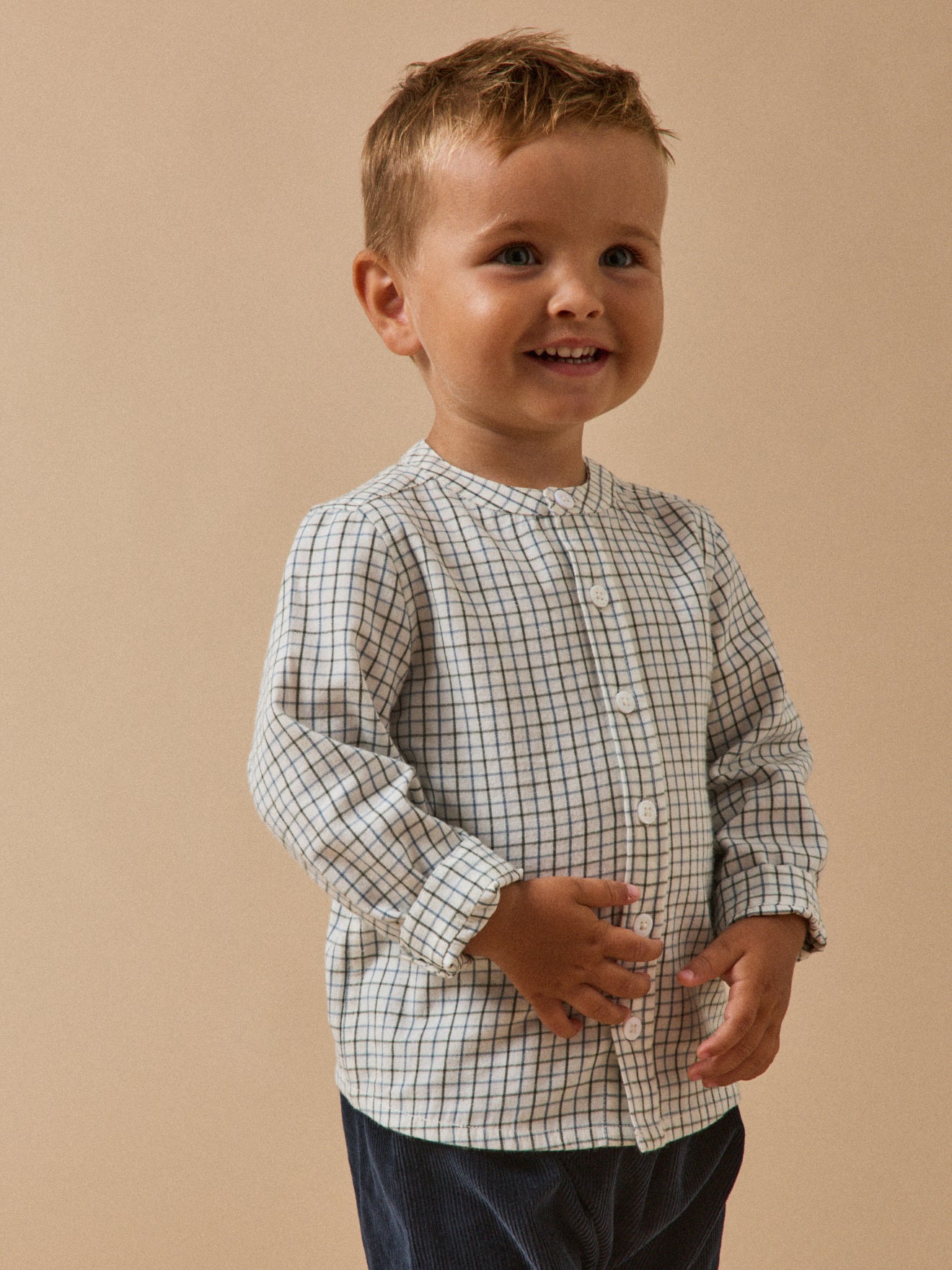 Babybluse mit Karomuster