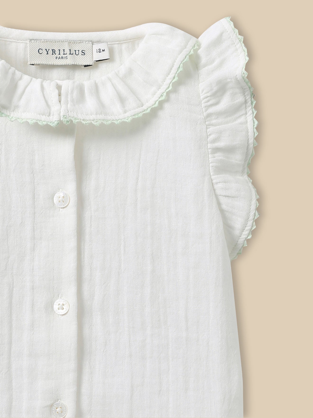 Bluse aus Musselin, Baumwolle, Baby