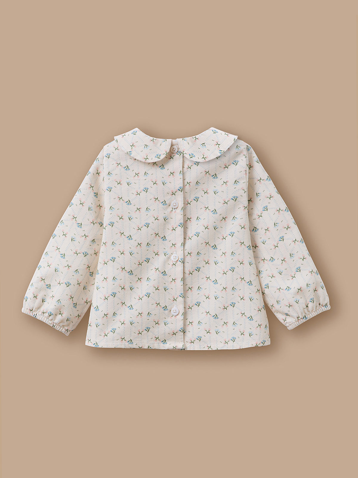 Bedruckte Samt-Bluse für Babys