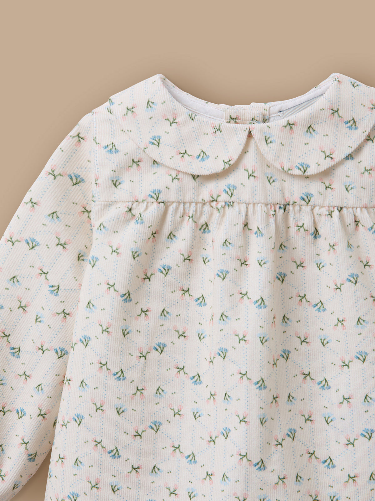 Bedruckte Samt-Bluse für Babys